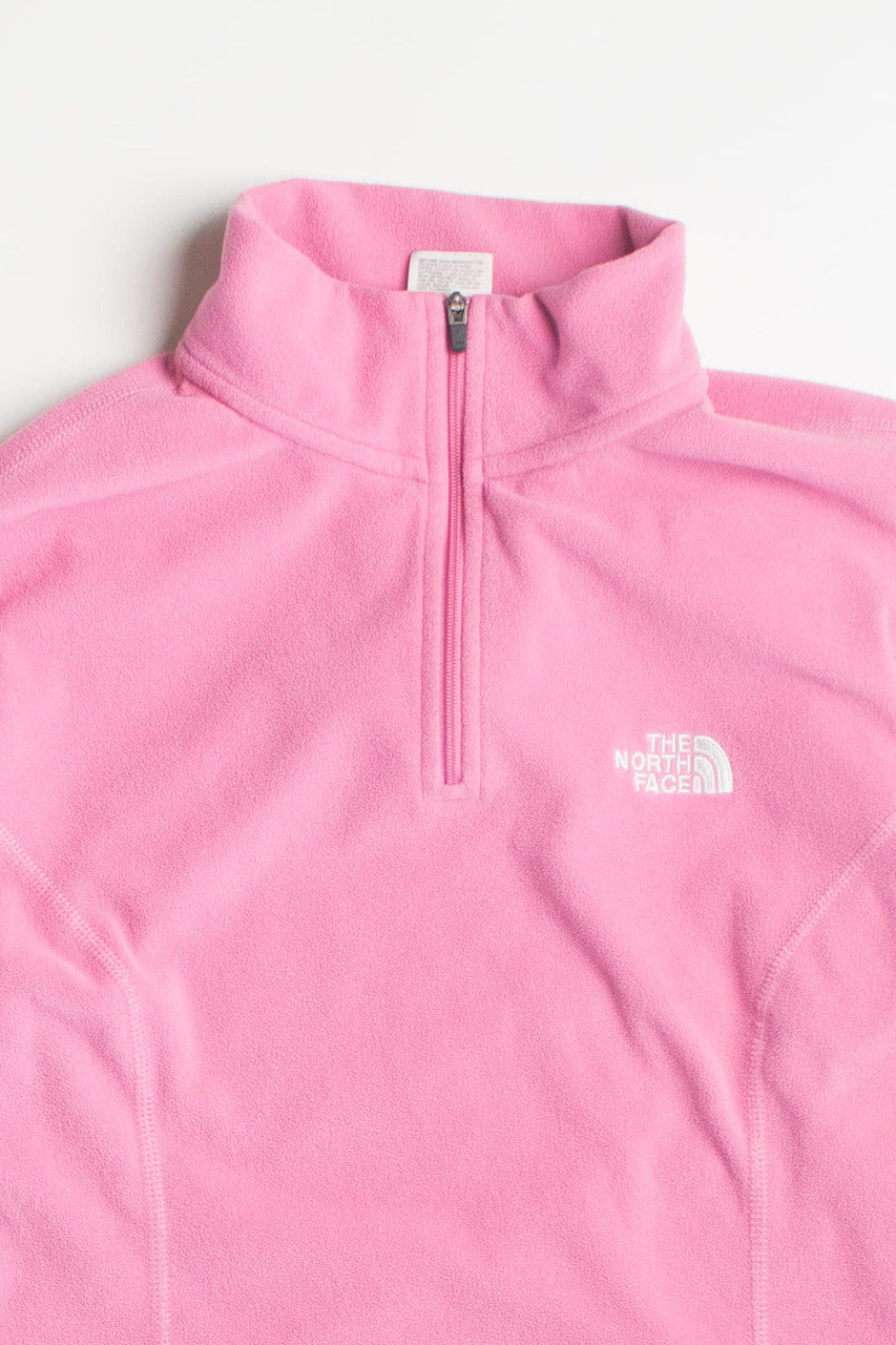 Pink North Face Quarter Zip Lightweight Jacket
