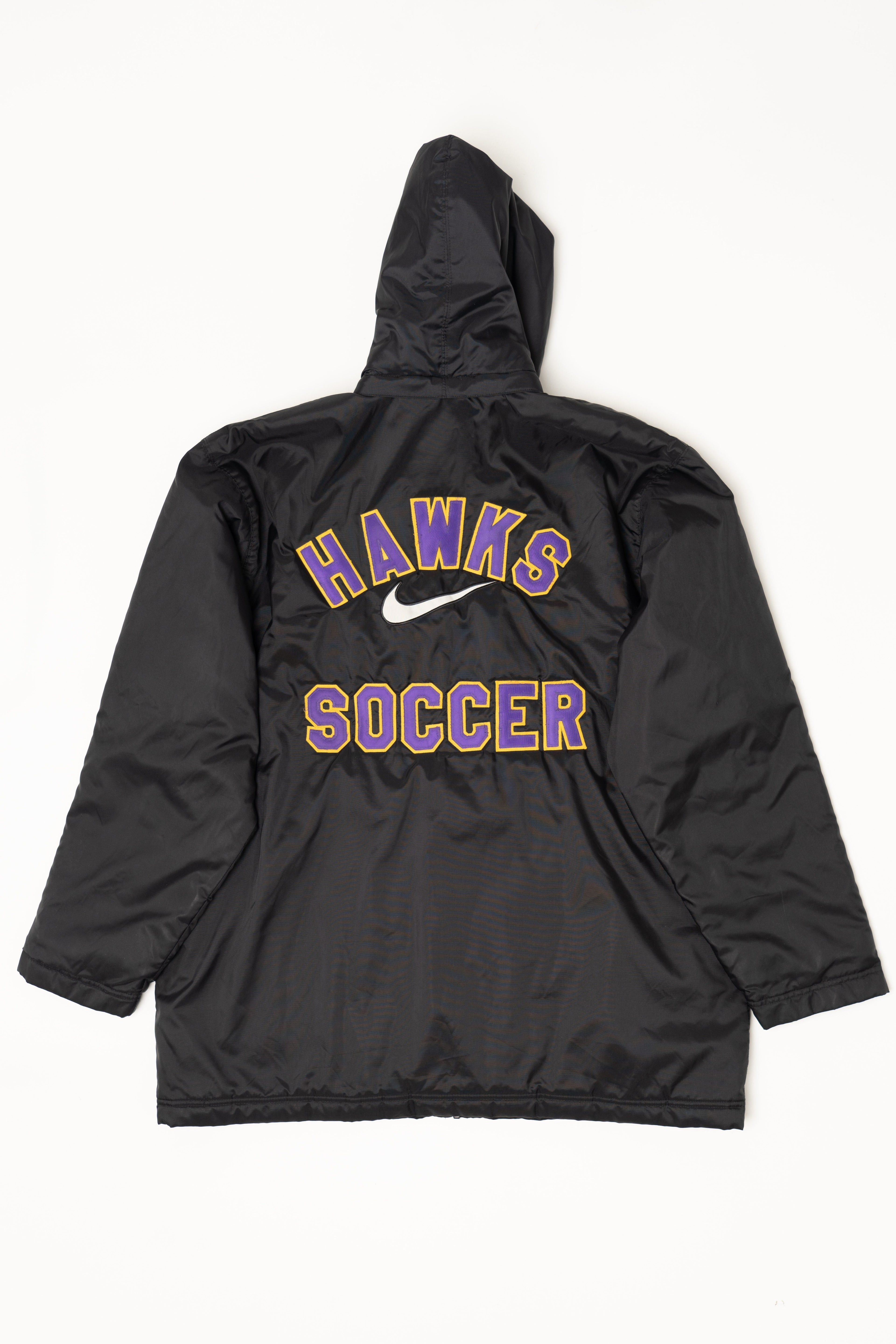 Vintage Nike Hawks Soccer Hooded Coat (2000s)