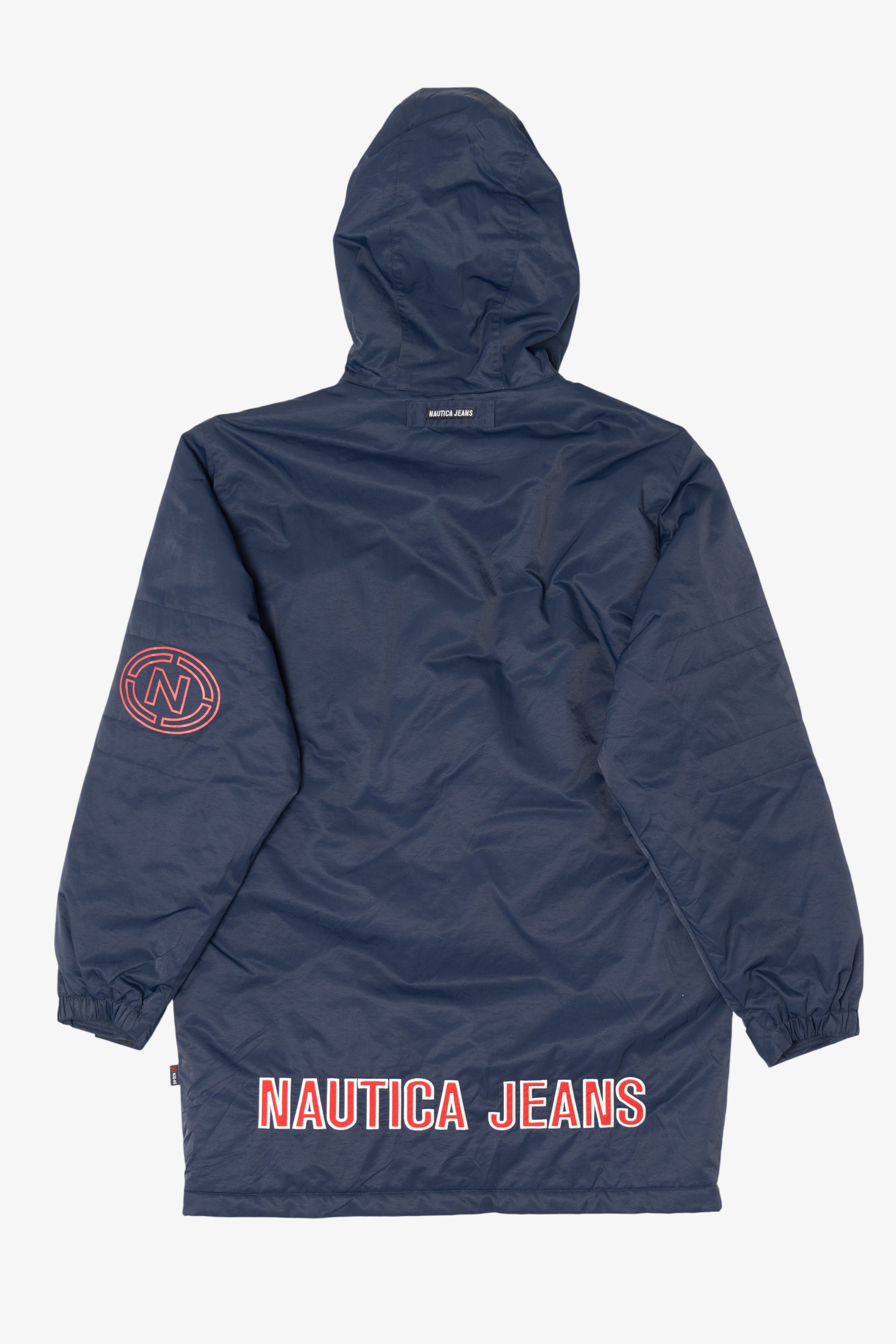 Vintage Navy Blue Nautica Jeans Hooded Jacket (2000s)
