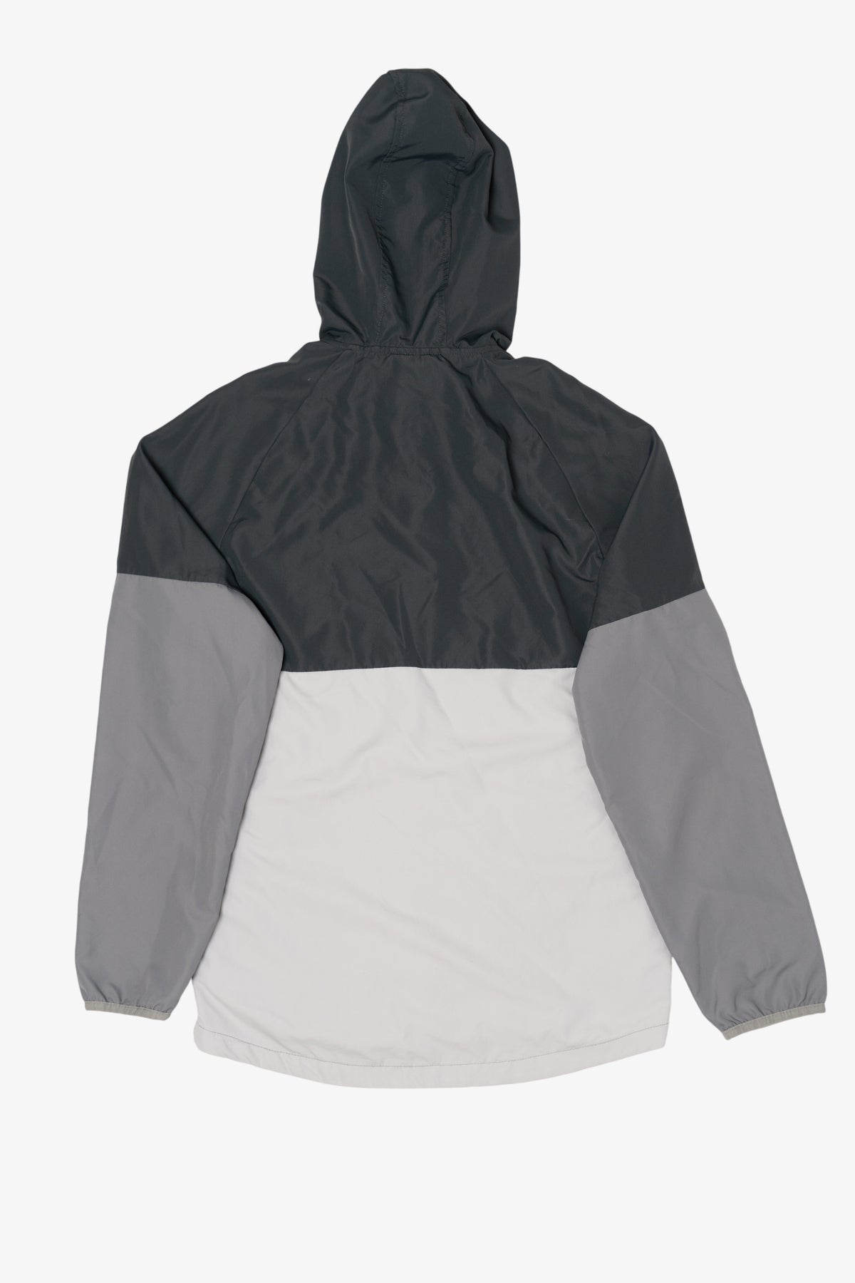 Gray Athletic Works Hooded Windbreaker Jacket