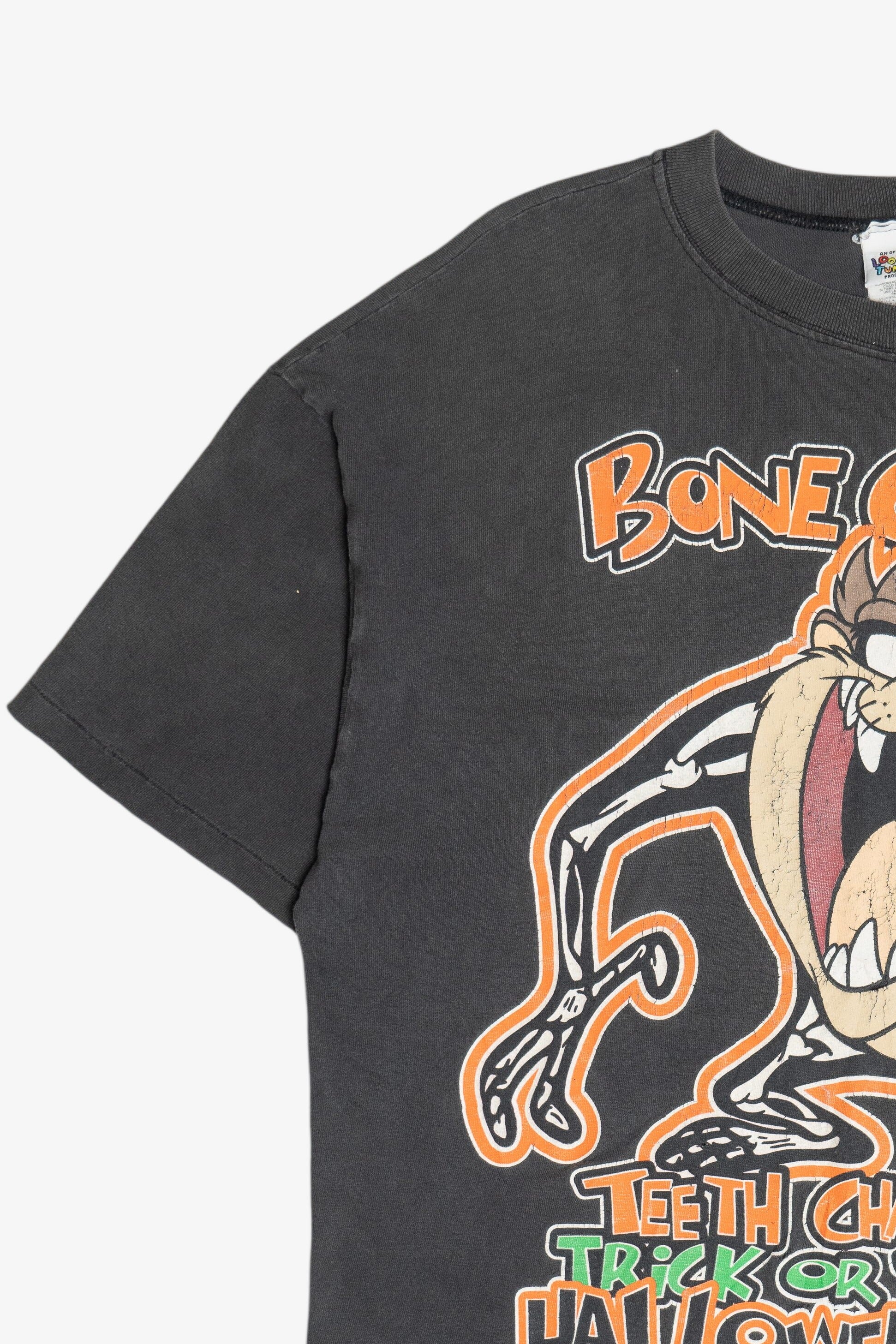 Vintage Looney Tunes Taz "Trick Or Treatin' Halloween Fool!" T-Shirt (1990s)