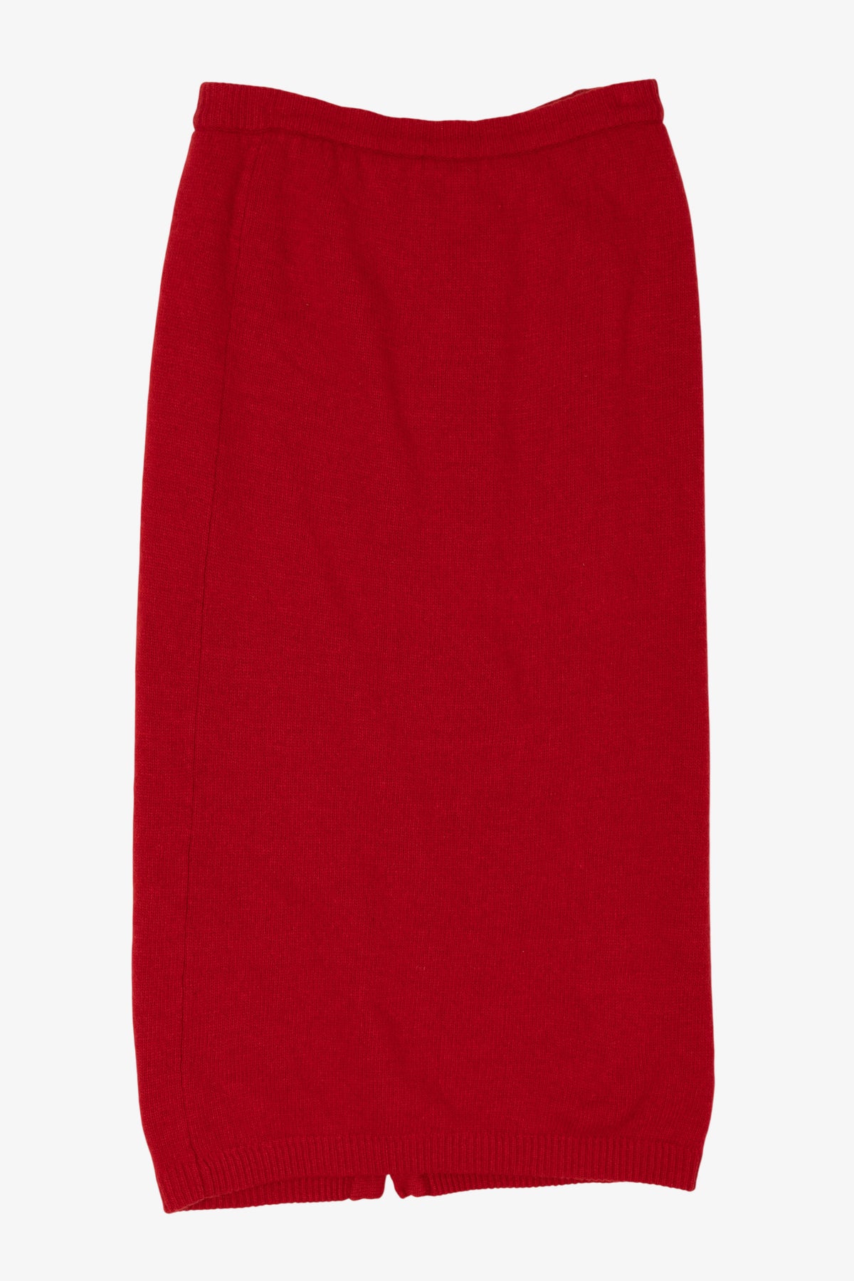 Vintage Red Priscilla Midi Pencil Skirt (1980s)