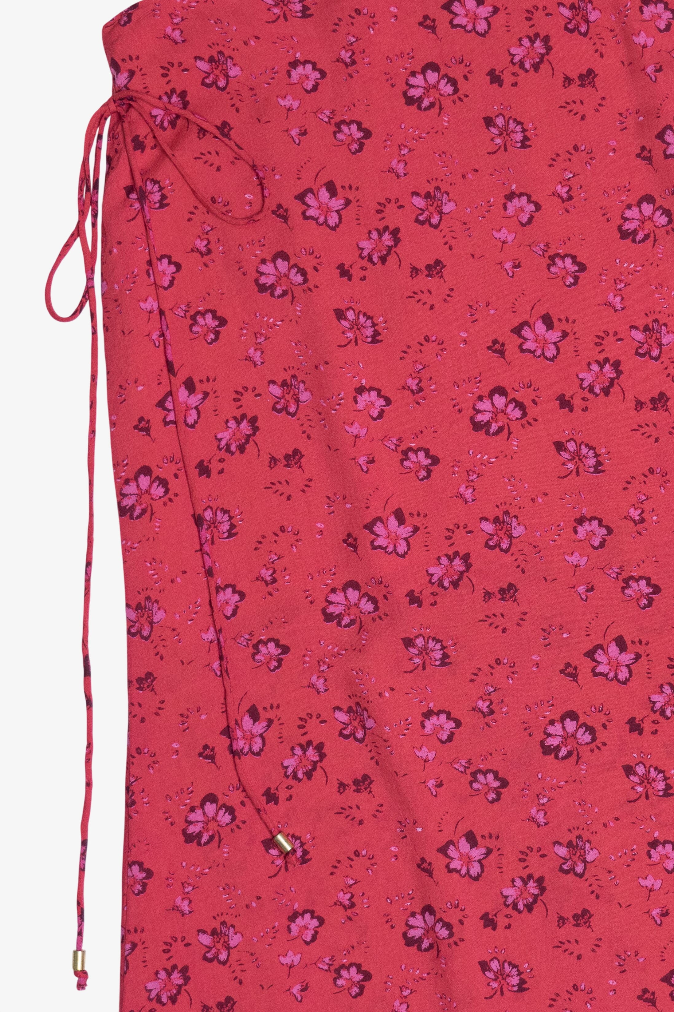 Free People Pink Floral Maxi Skirt (2010s)