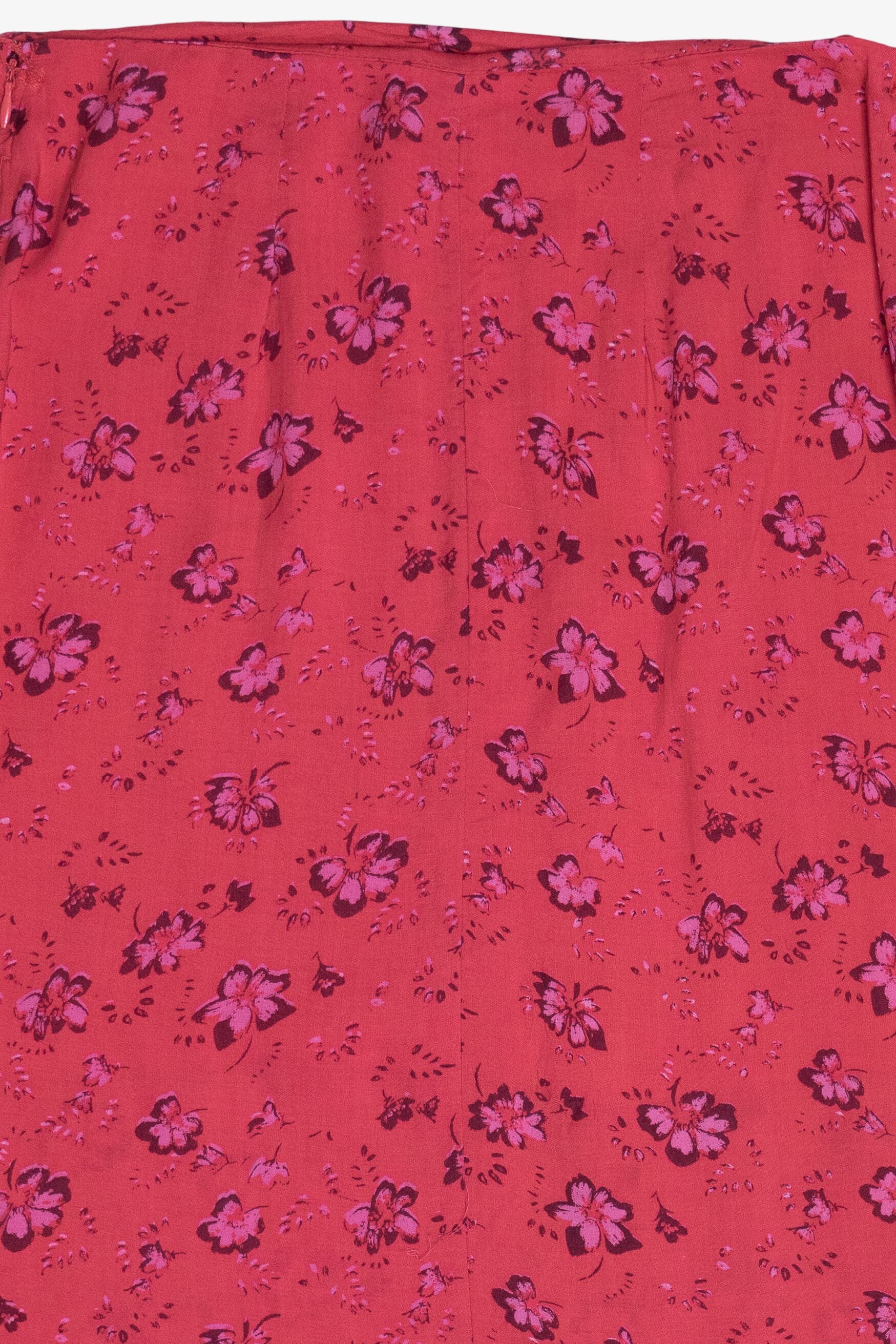 Free People Pink Floral Maxi Skirt (2010s)
