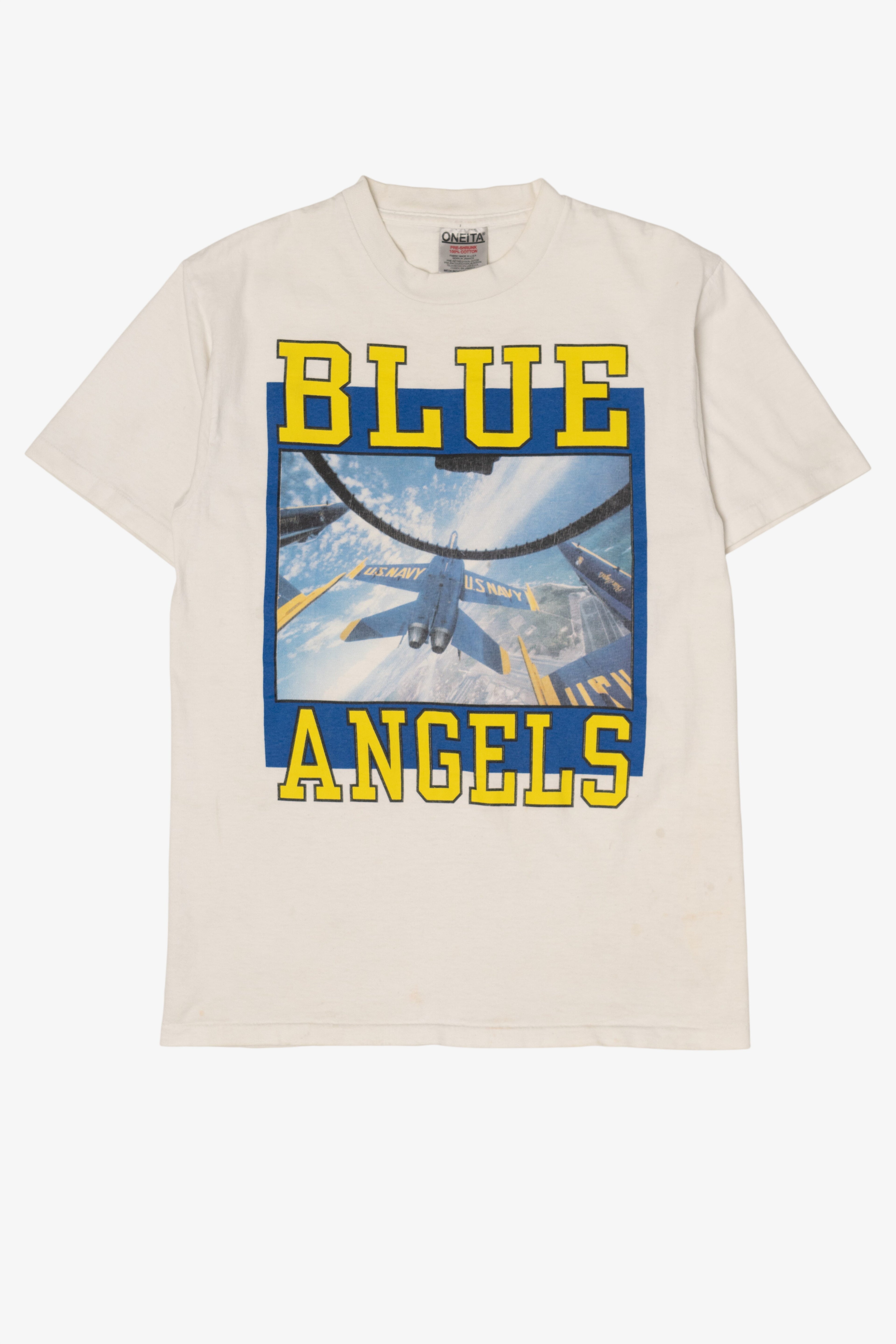Vintage 'Blue Angels' US Navy Single Stitch T-Shirt (1990s)