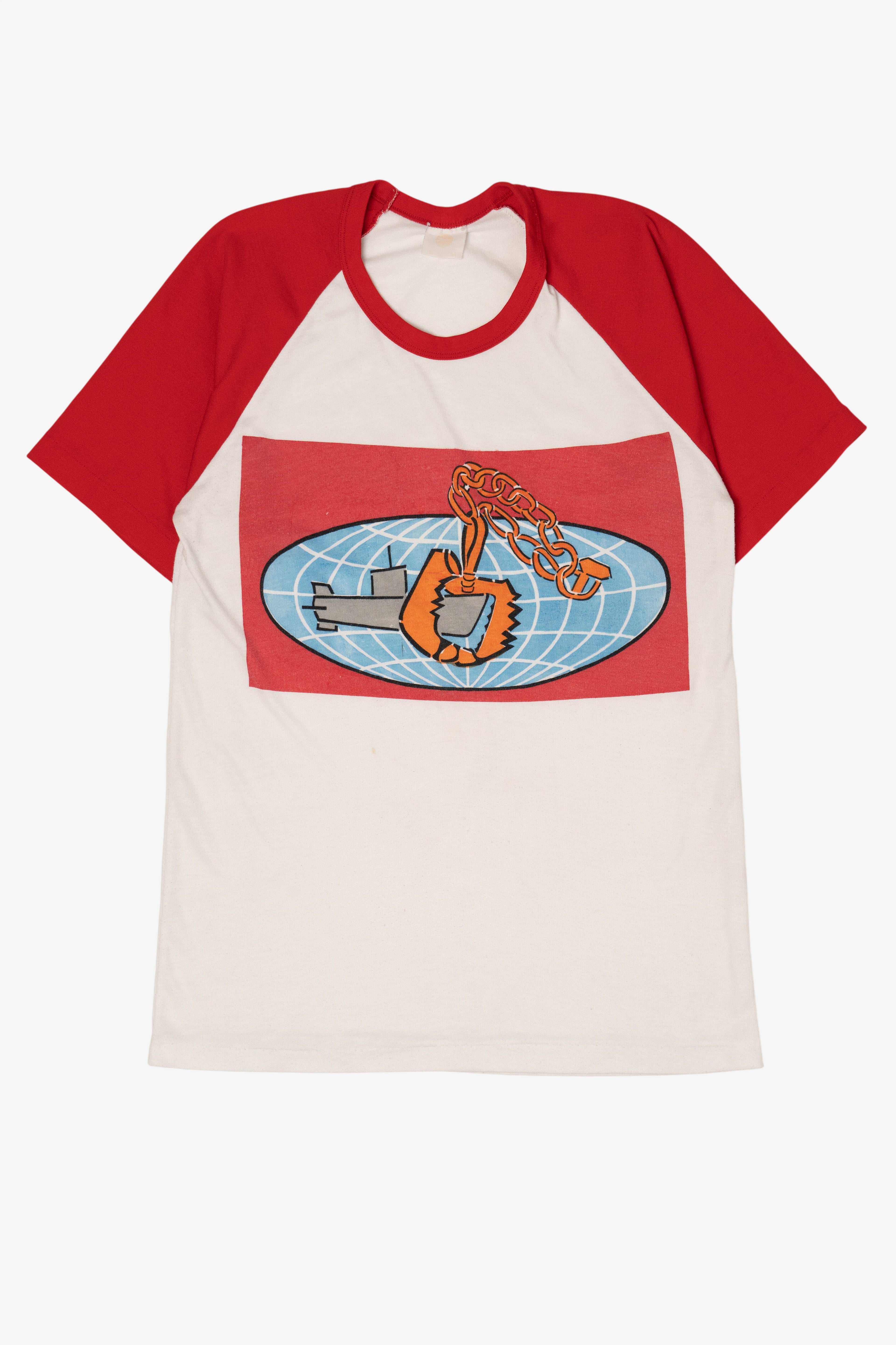 Vintage US Navy Project Beartrap Baseball T-Shirt (1990s)