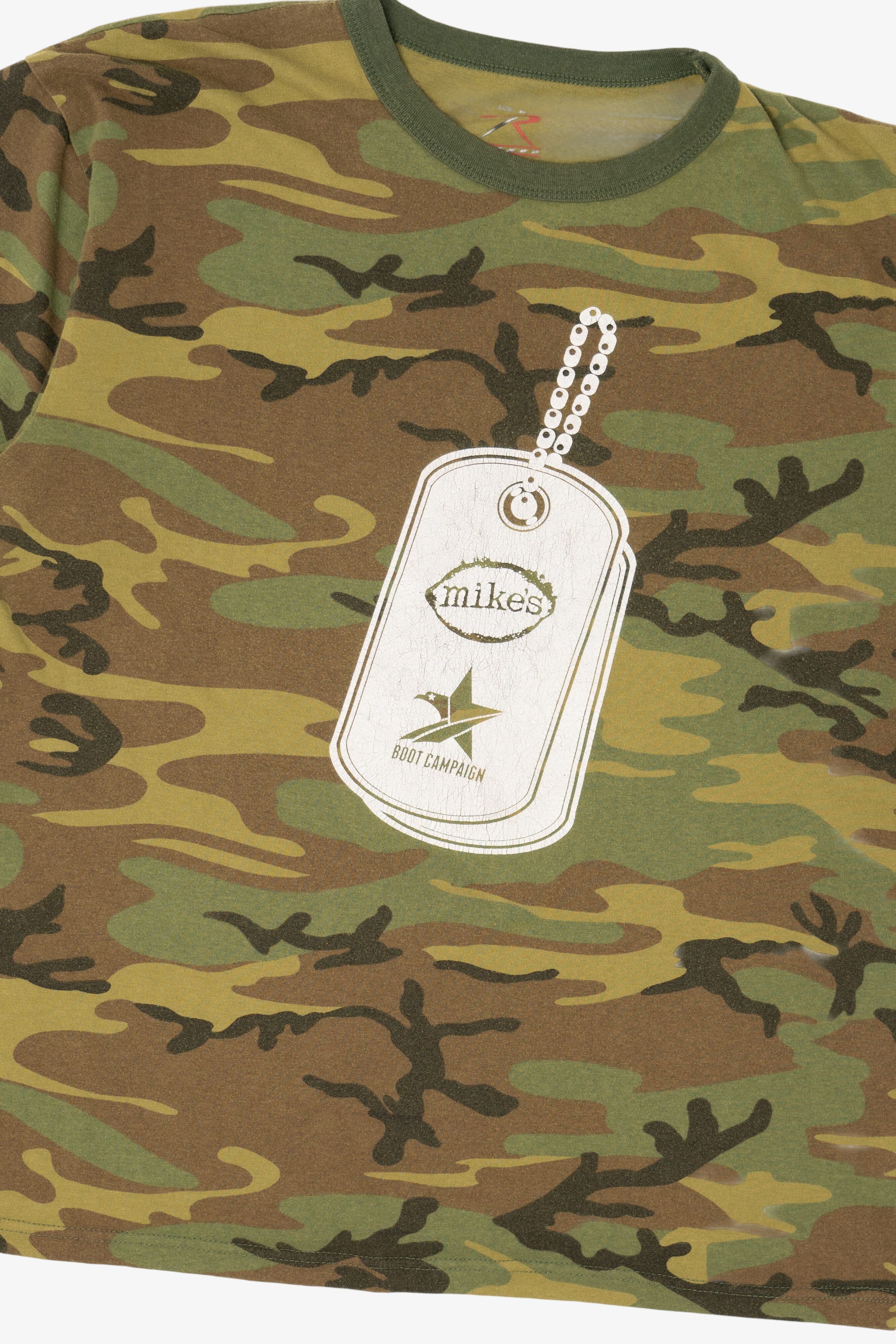Army Green Mike's Boot Camp Camouflage T-Shirt (2000s)