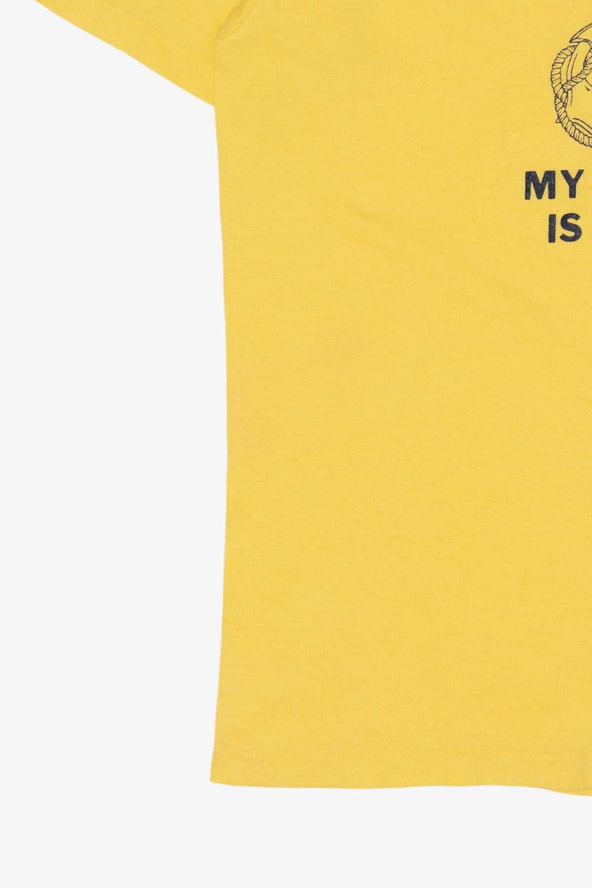 Vintage Yellow U.S Marines "My Daughter Is A Marine" Single Stitch T-Shirt (1980s)