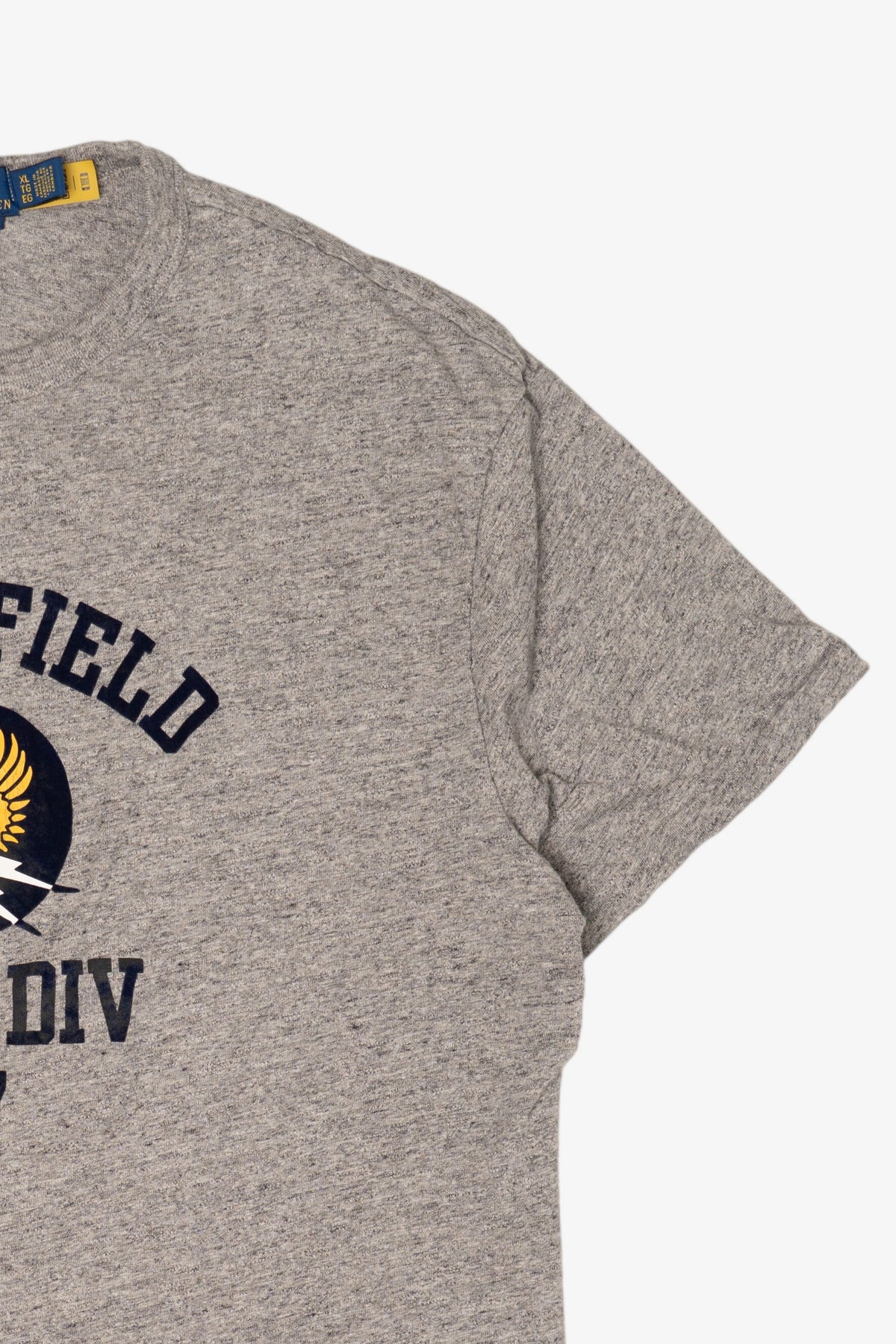 Gray Yukon Field US-RL DIV Textured Text T-Shirt (2020s)