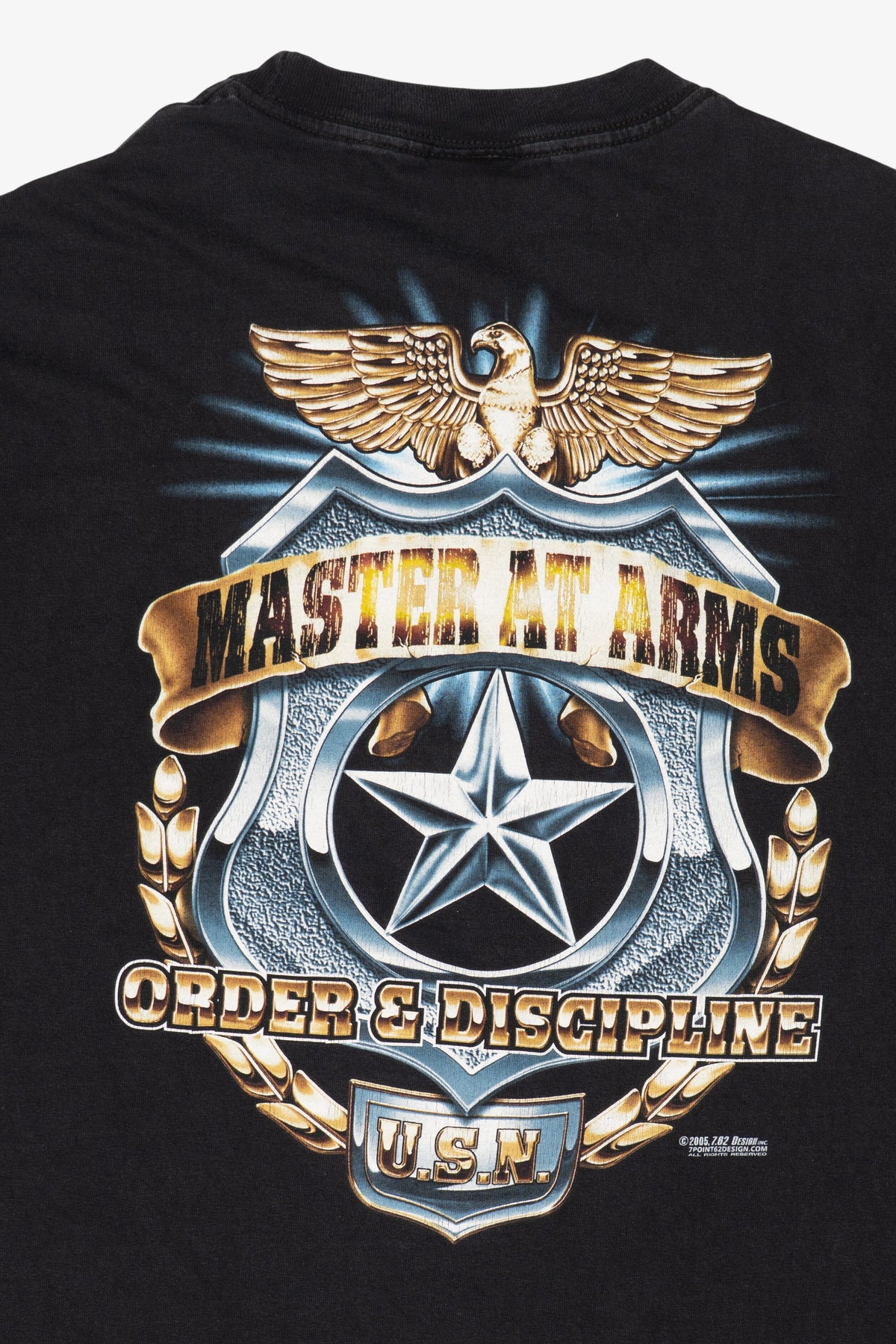 Vintage United States Navy "Master At Arms Order And Discipline" T-Shirt (2000s)