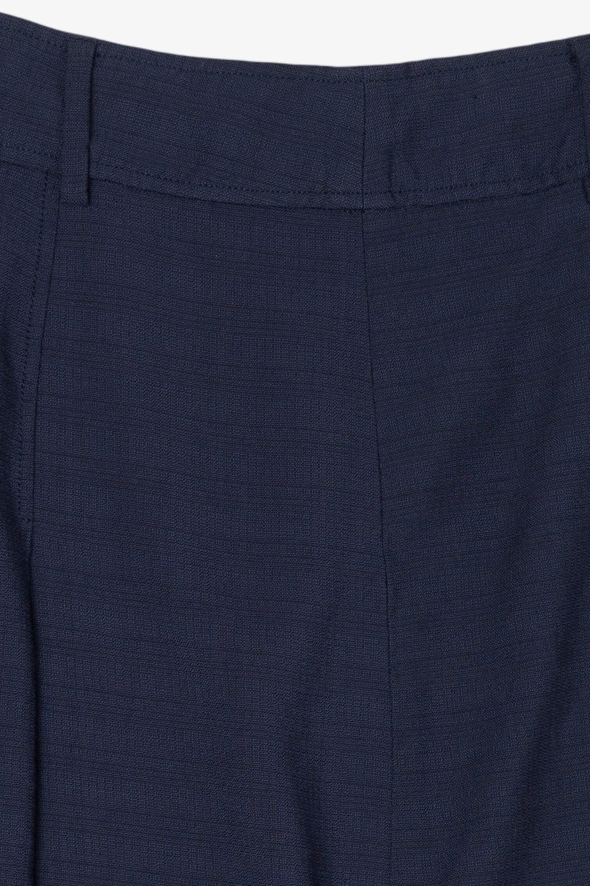 Vintage Navy Blue Pleated Mini Skirt (1990s)