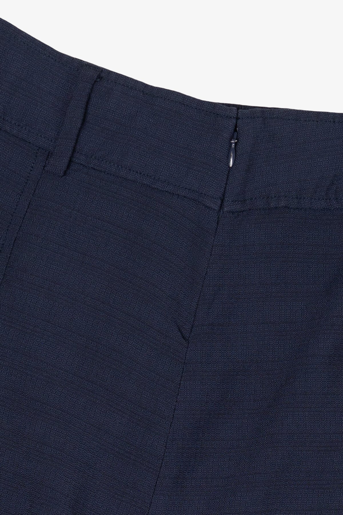 Vintage Navy Blue Pleated Mini Skirt (1990s)
