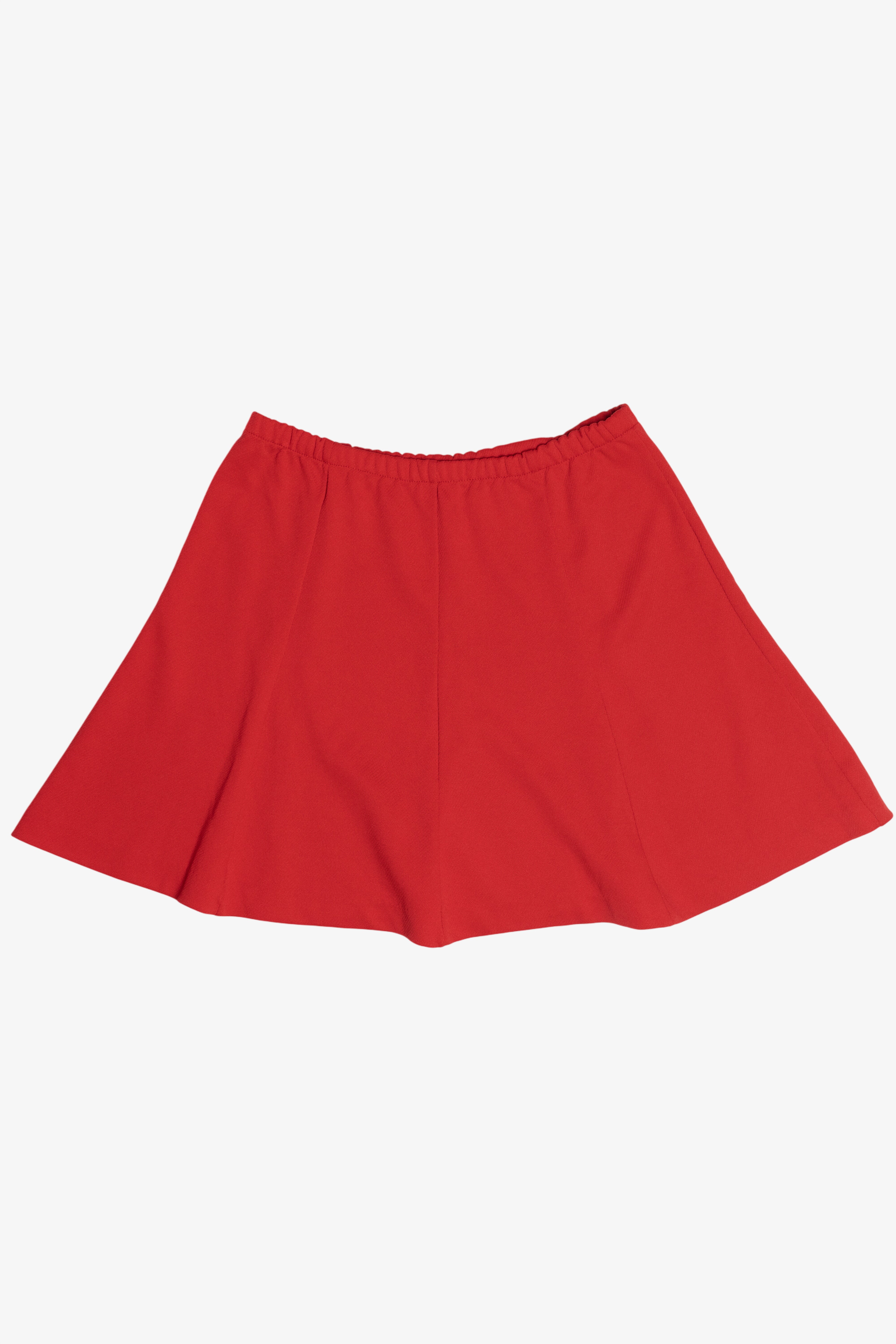 Vintage JC Penney Red Cherry Mini Circle Skirt (1980s)