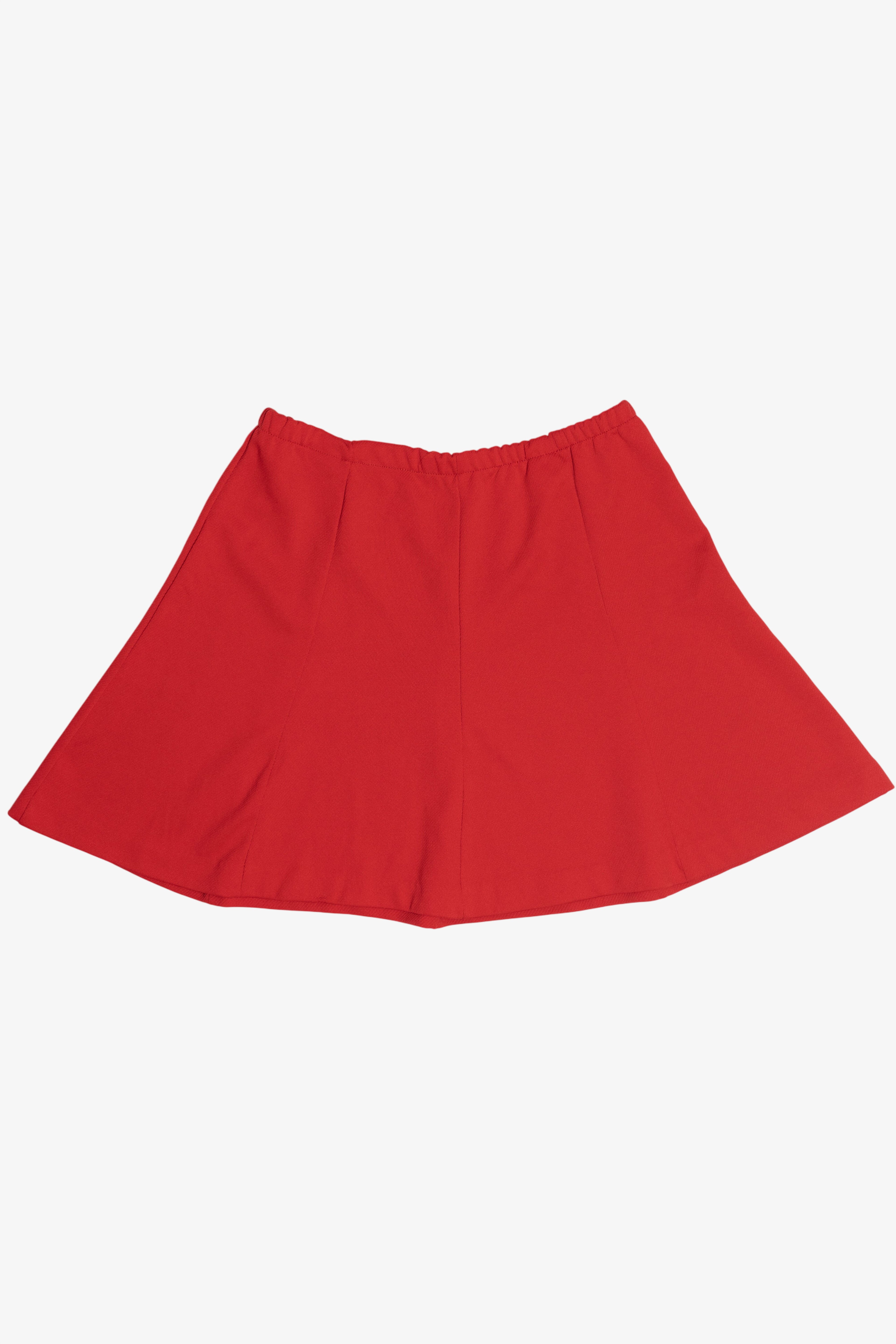 Vintage JC Penney Red Cherry Mini Circle Skirt (1980s)