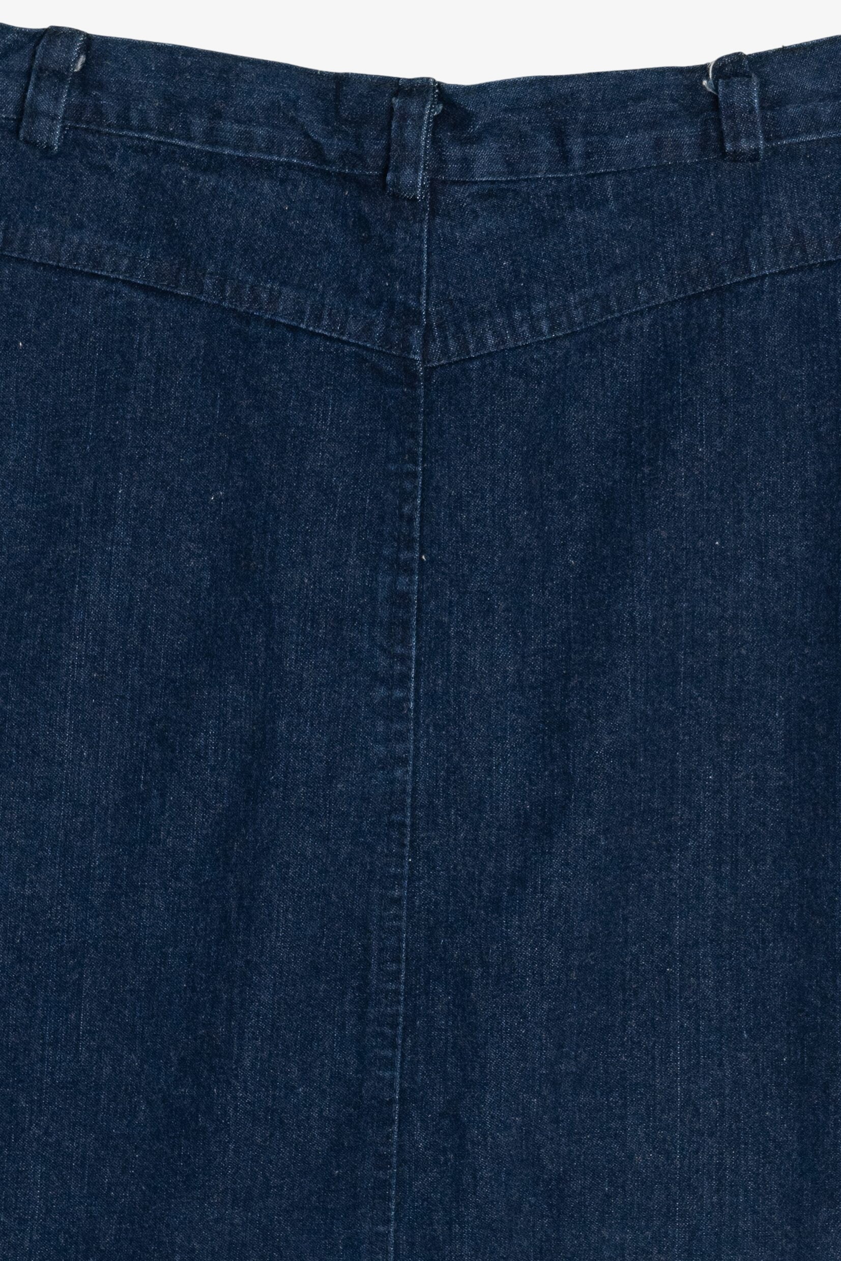Vintage Kayo Of California High Waisted Denim Mini Skirt (1980s)