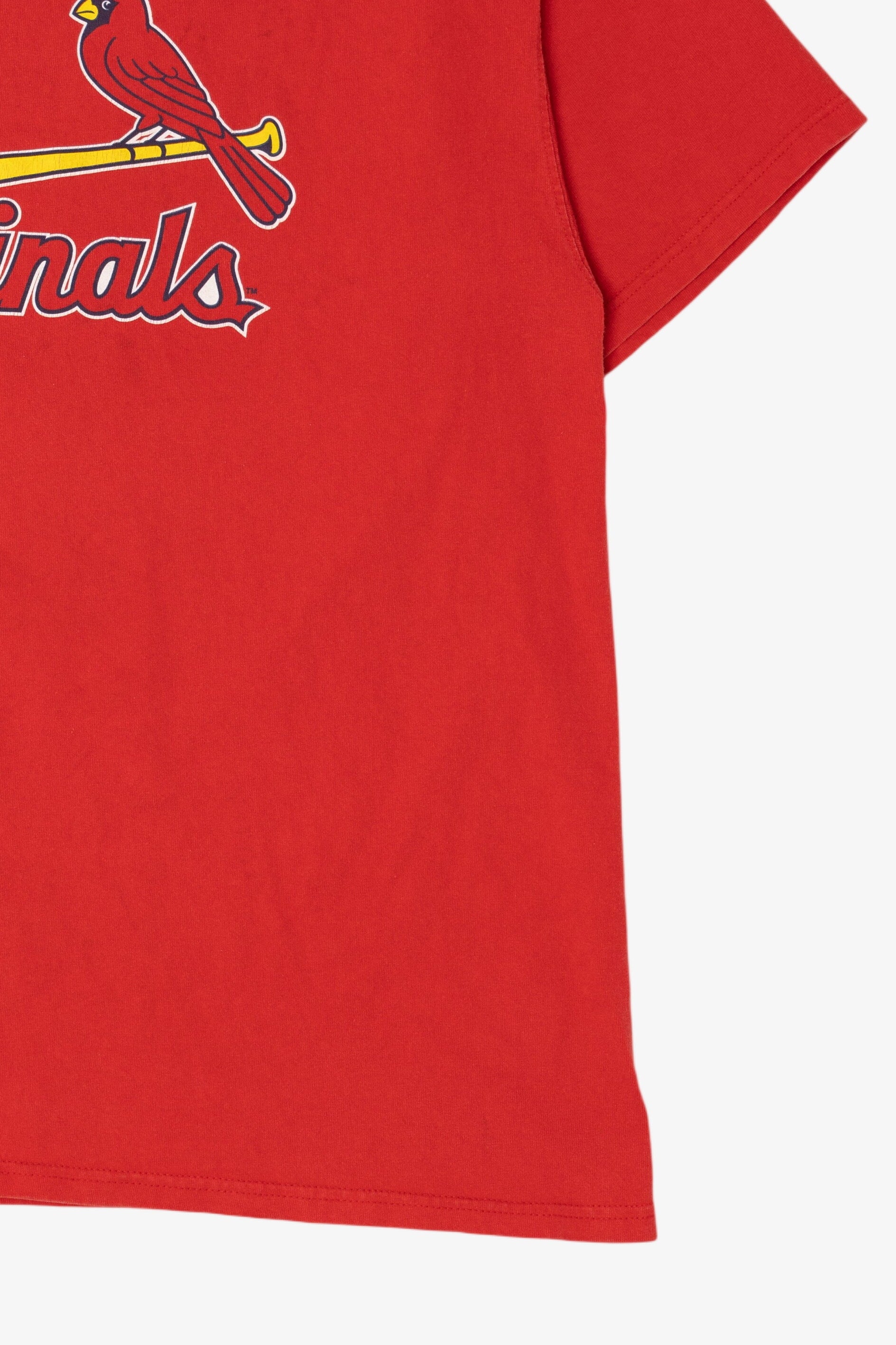 Red Majestic Cardinals Glaus #8 MLB T-Shirt (2000s)