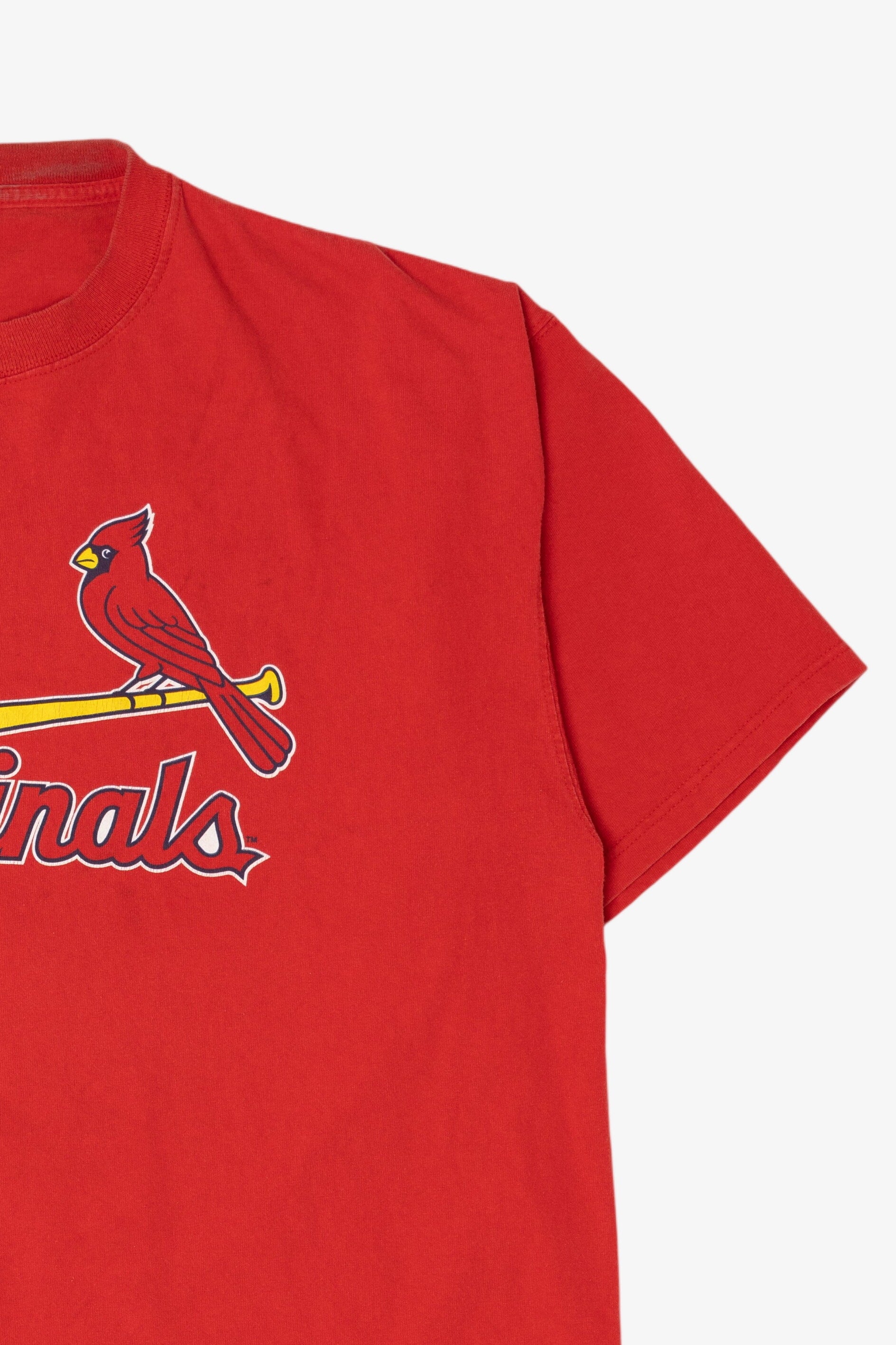 Red Majestic Cardinals Glaus #8 MLB T-Shirt (2000s)