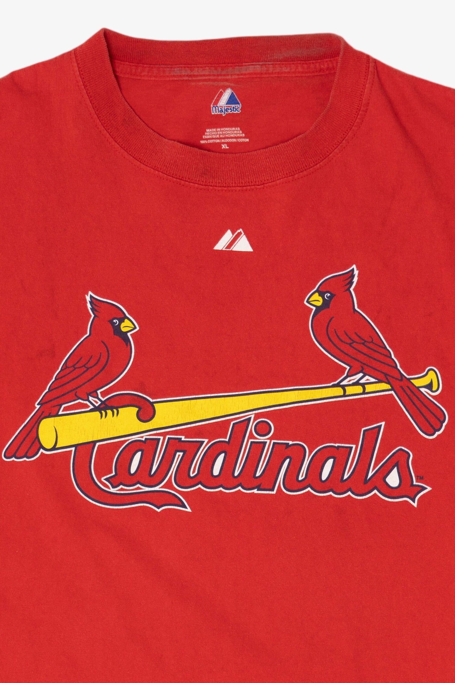 Red Majestic Cardinals Glaus #8 MLB T-Shirt (2000s)