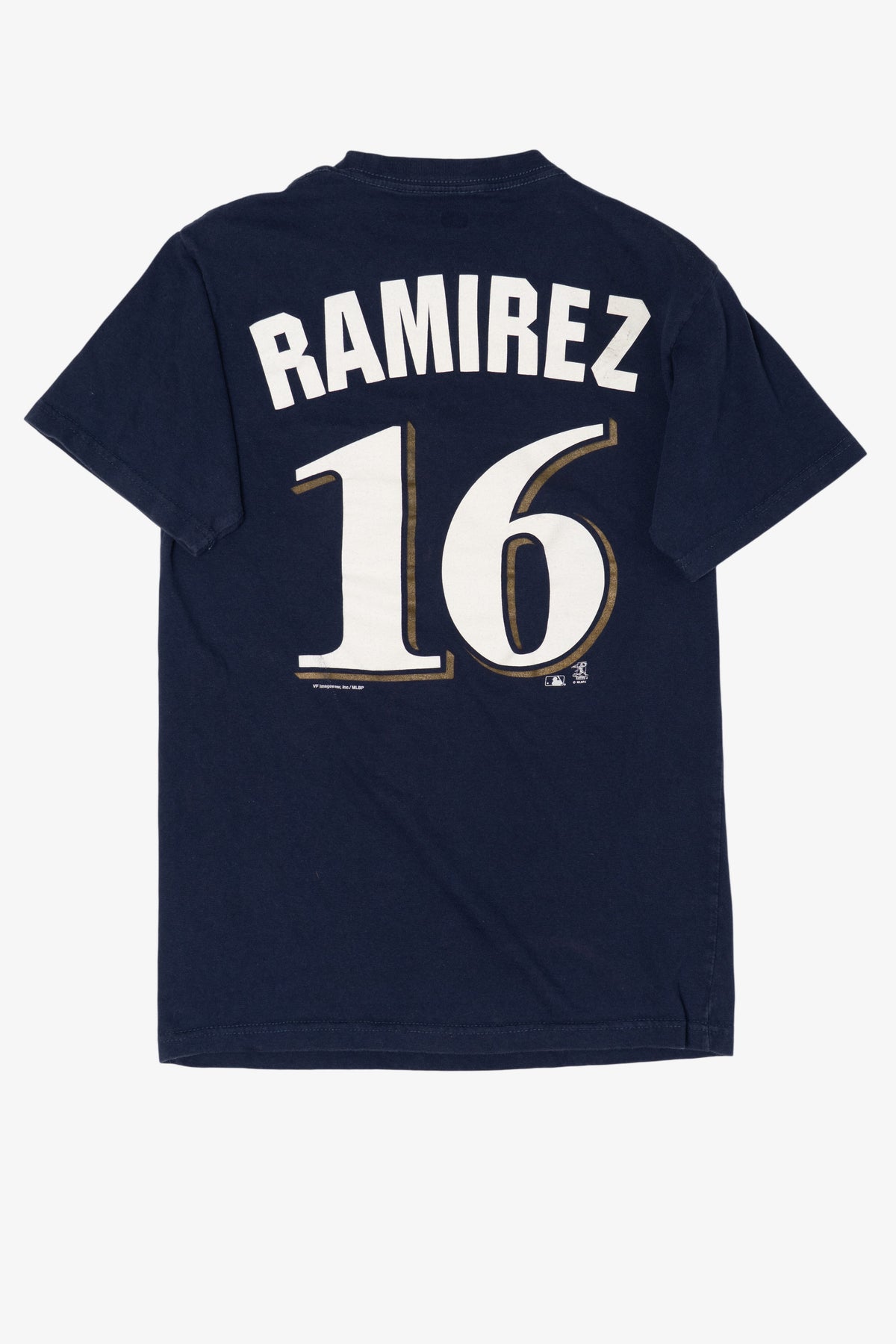 Navy Blue NBA Brewers Ramirez #16 T-Shirt (2010s)