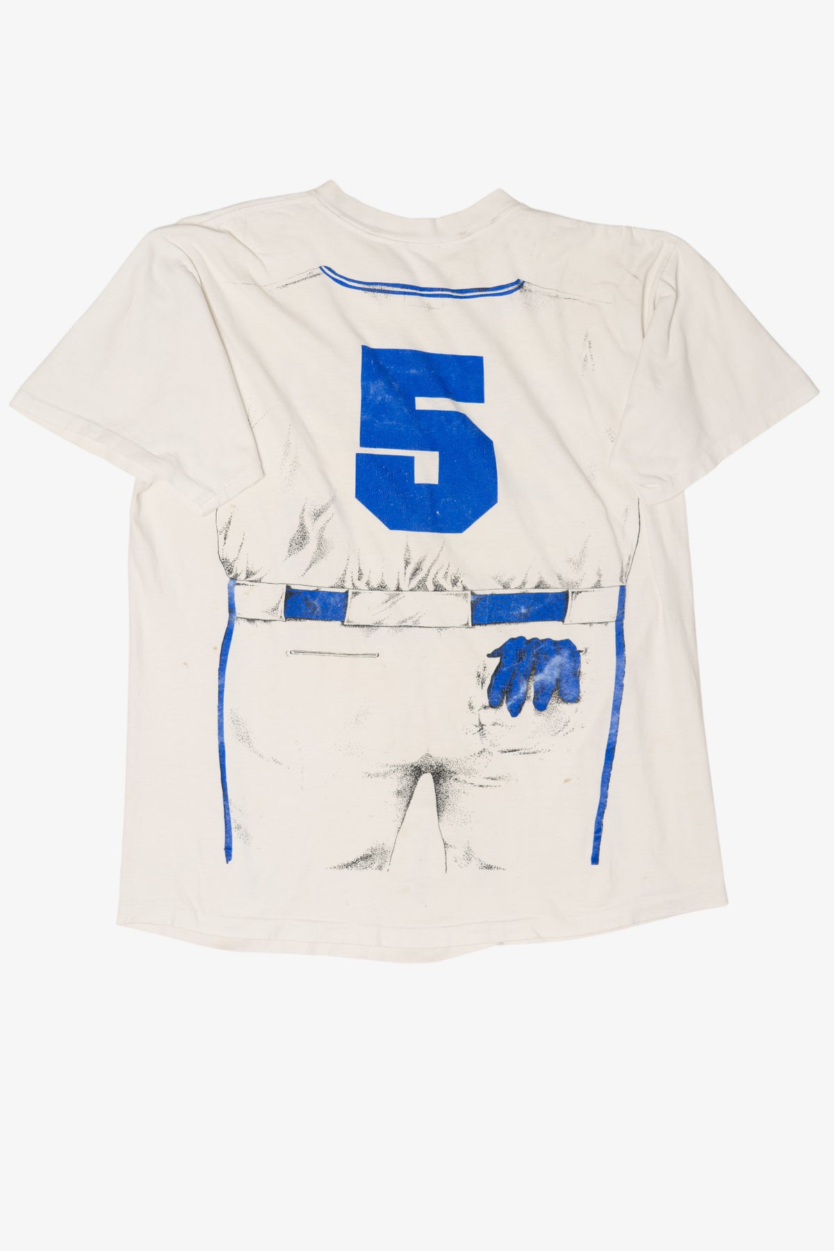 Vintage Distressed Kansas City Royals George Brett #5 Baseball Uniform MLB T-Shirt (1980s)