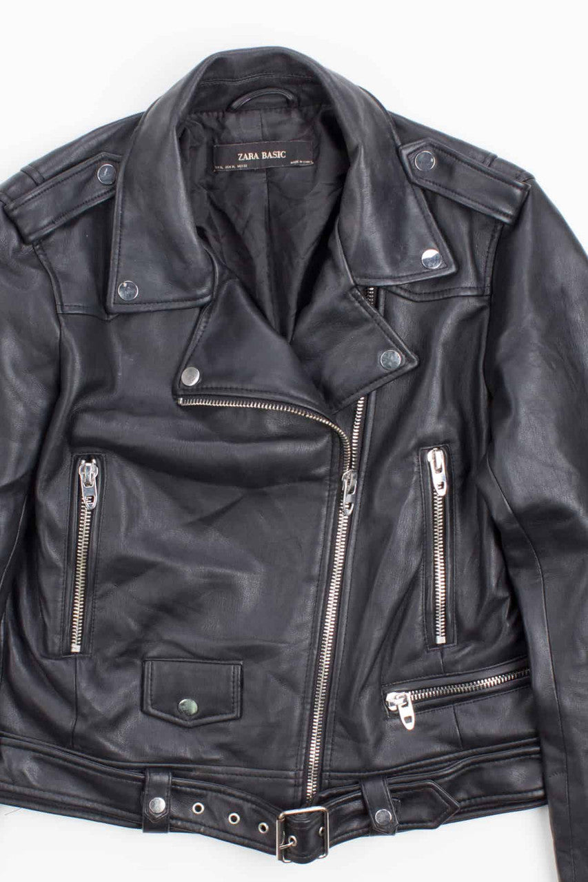 ZARA Vegan Motorcycle Jacket 169