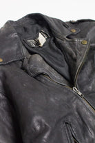 Vintage Distressed French Motorcycle Jacket 310