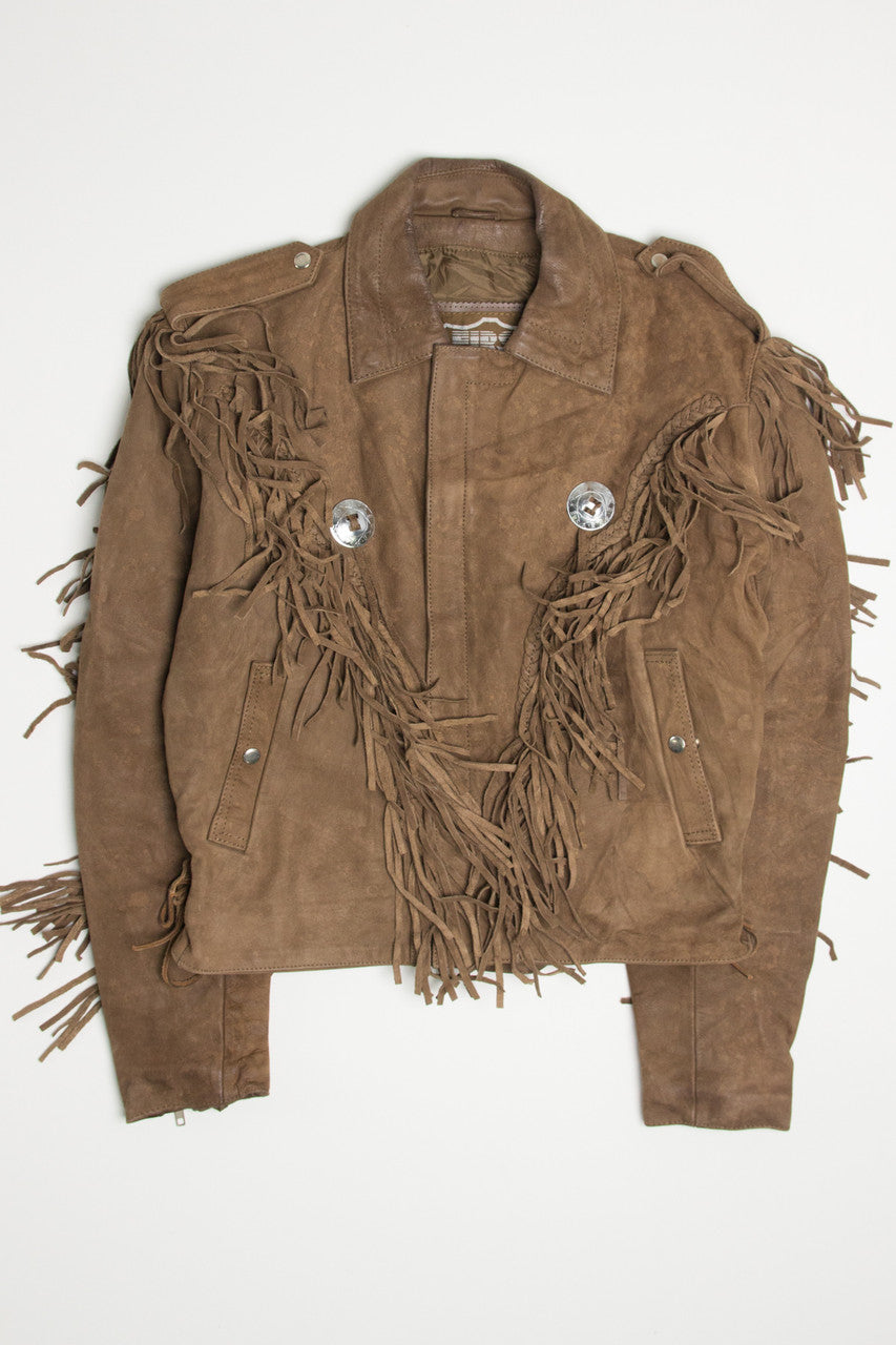Fringe Detail Motorcycle Jacket 345