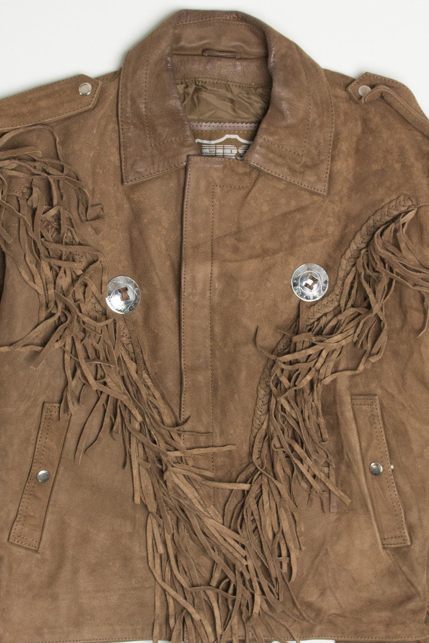 Fringe Detail Motorcycle Jacket 345