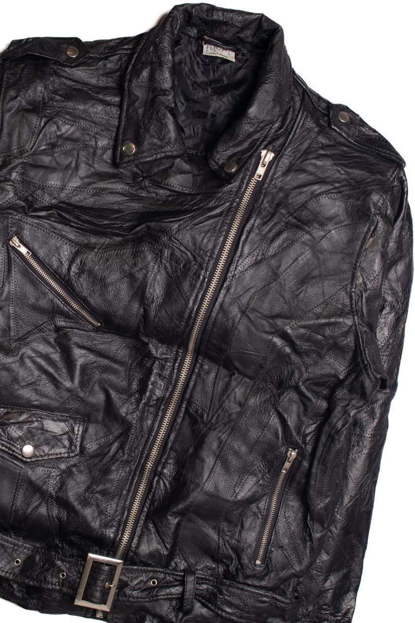 Flight Path Patchwork Motorcycle Jacket 365