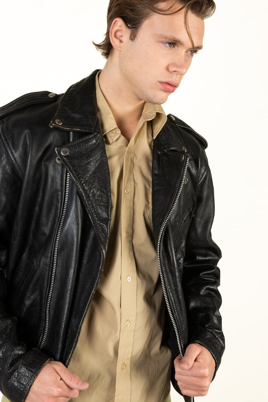 Vintage Biker's Club Motorcycle Jacket (1990s)