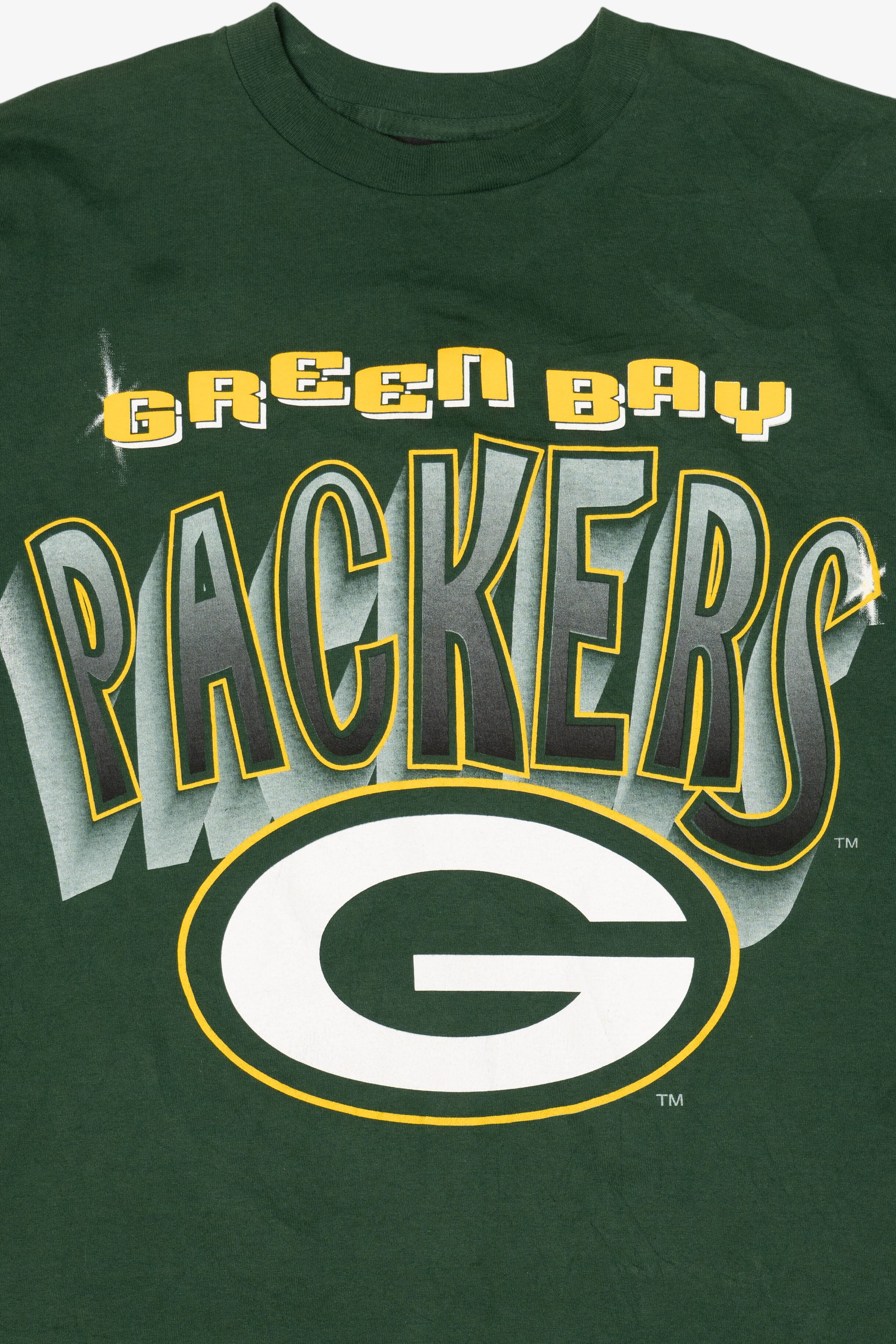 Vintage Green Bay Packers NFL Single Stitch T-Shirt (1990s)