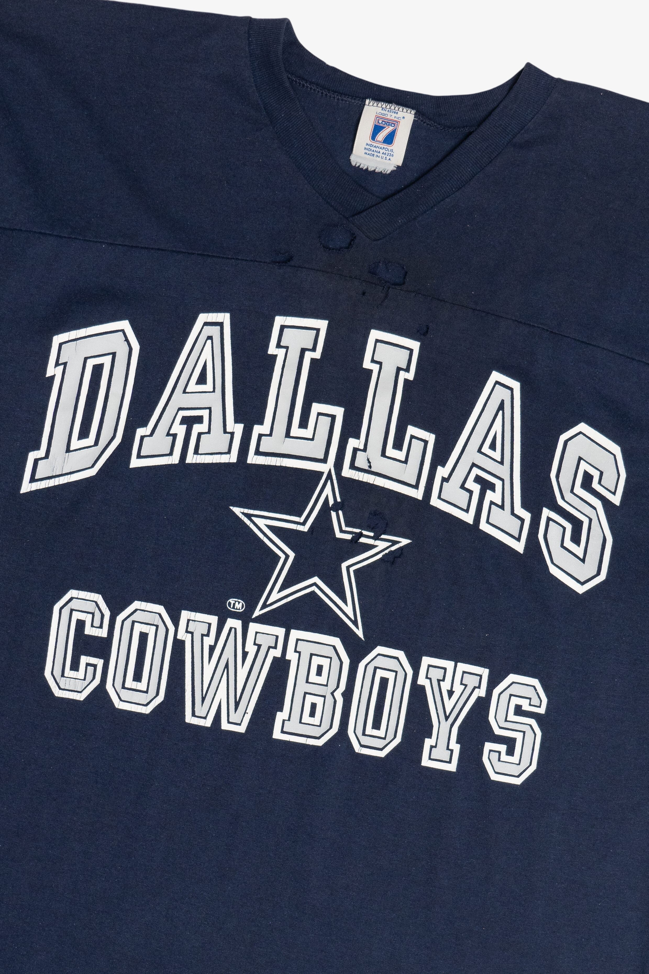Vintage Thrashed Dallas Cowboys Football T-Shirt (1990s)