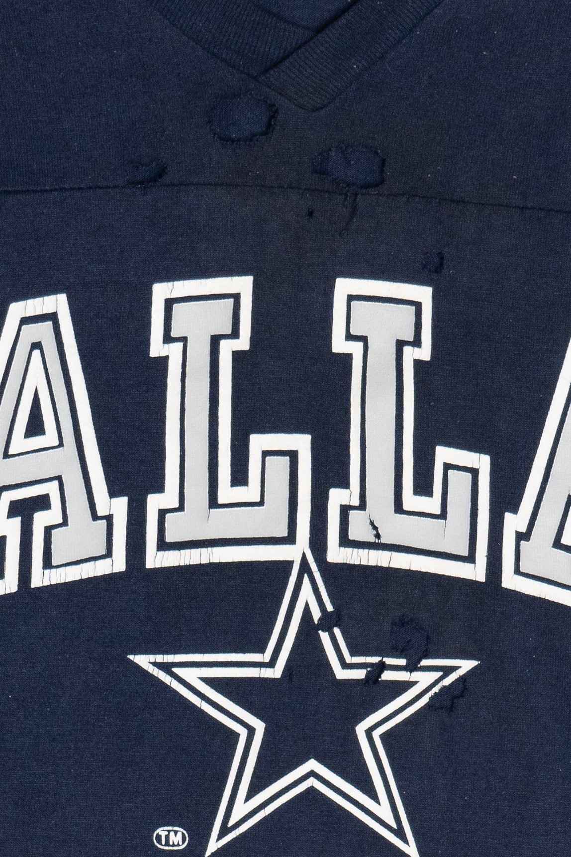 Vintage Thrashed Dallas Cowboys Football T-Shirt (1990s)