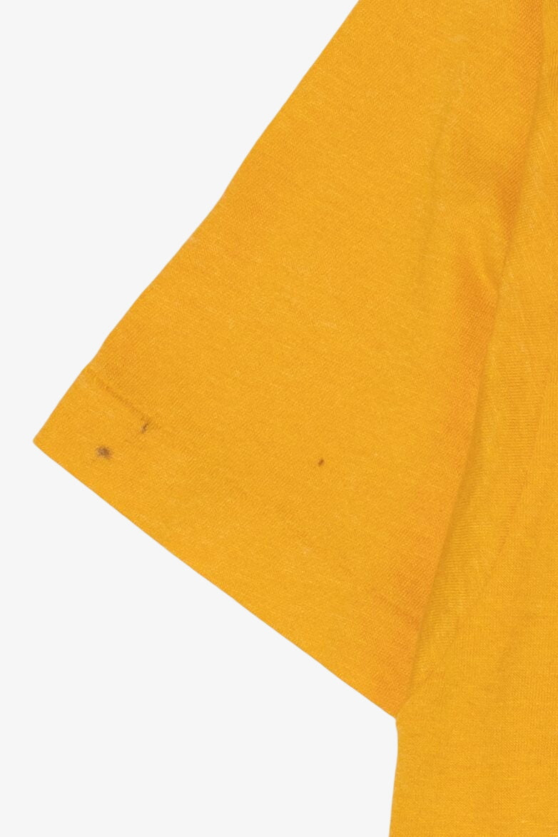 Vintage Yellow Wisconsin Green Bay Packers Peeing On Minnesota Vikings Funny T-Shirt (1980s)