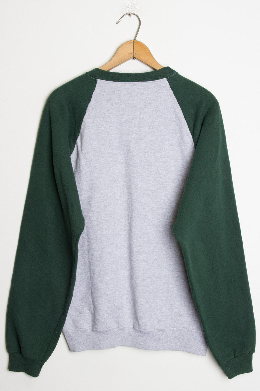 Green and Grey Sweatshirt