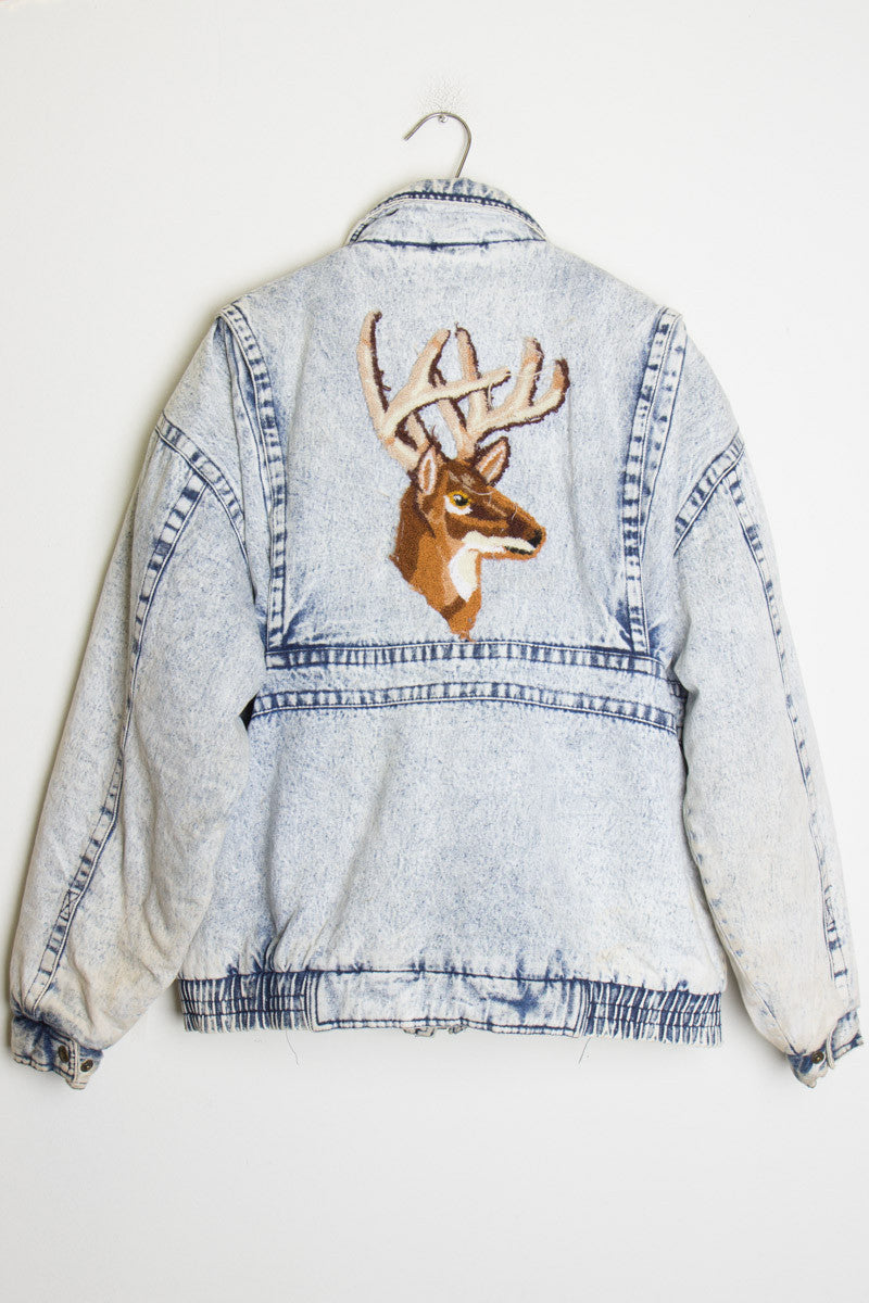 Acid Washed Deer Jacket