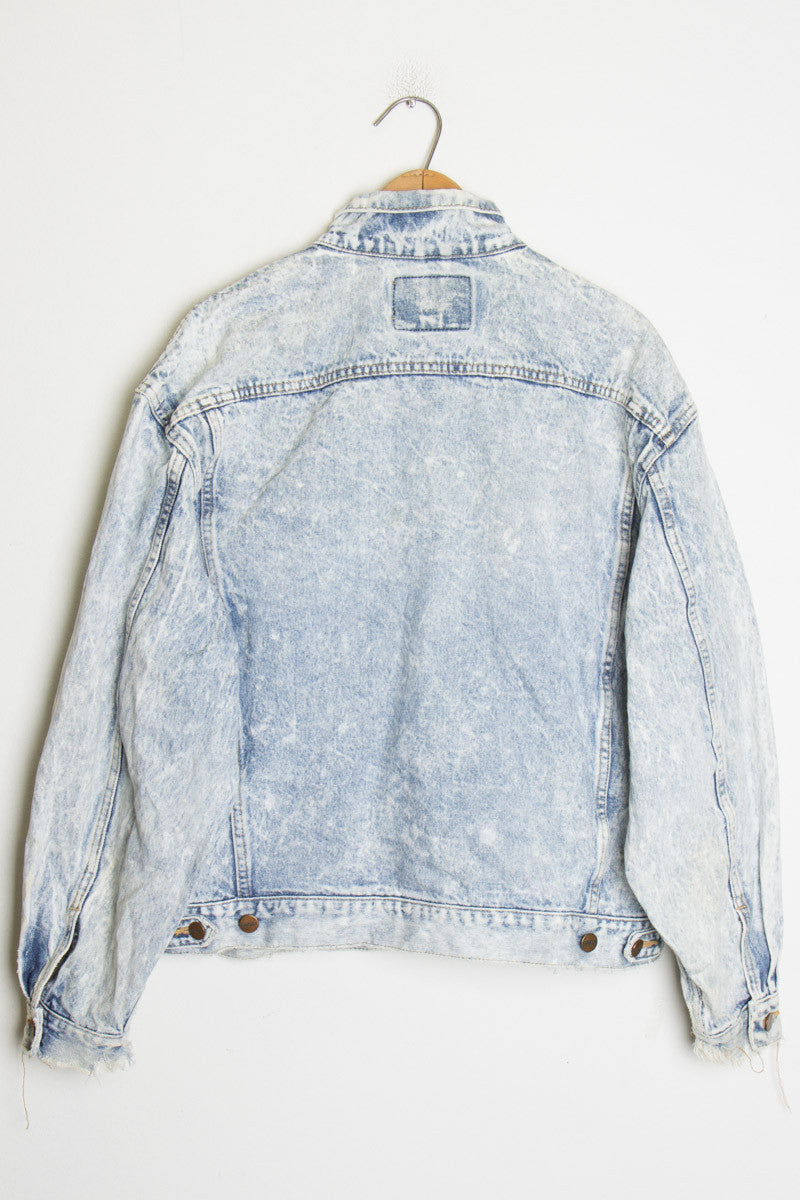 Frayed Acid Washed Jacket