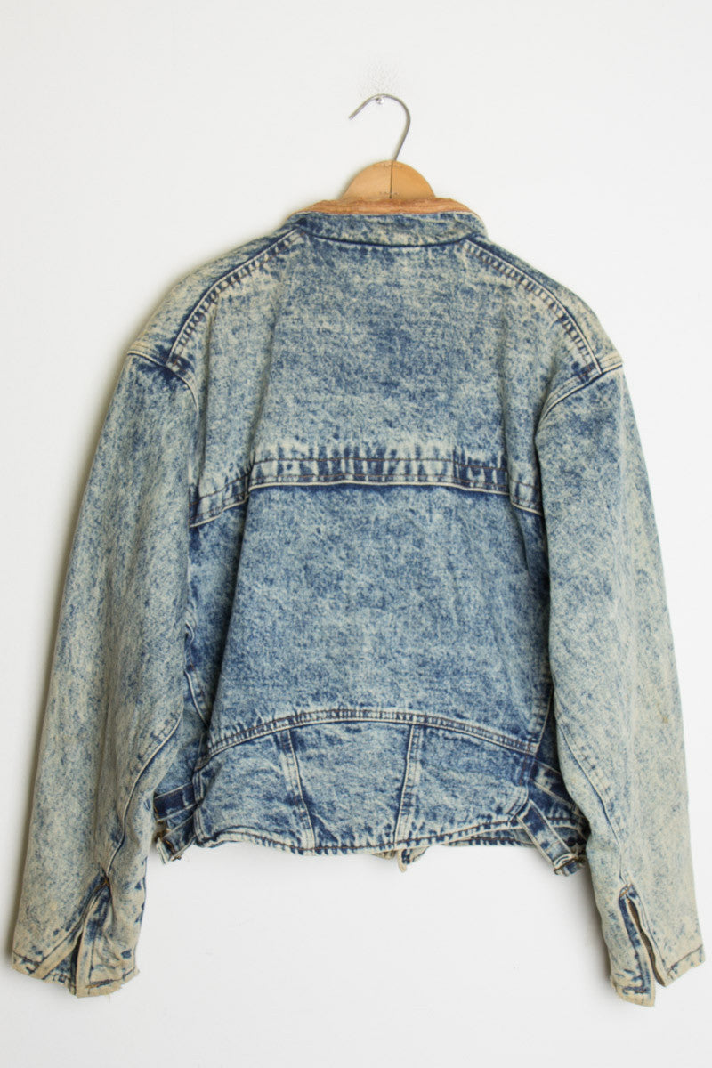 80s Rocker Acid Washed Jacket