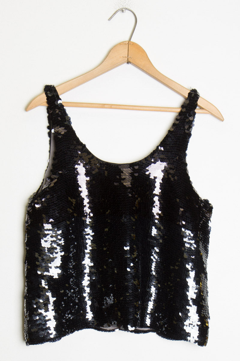Sequin Crop Top