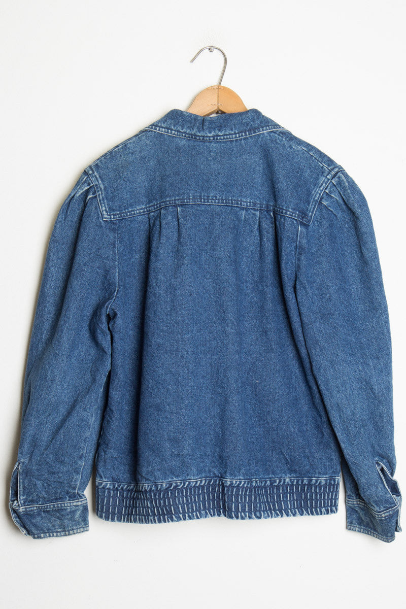 Button Snap Denim Jacket