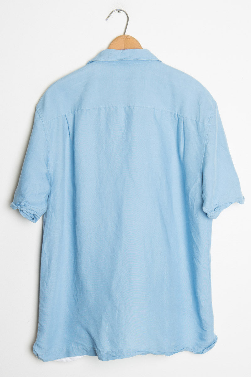 Blue Bowling Shirt