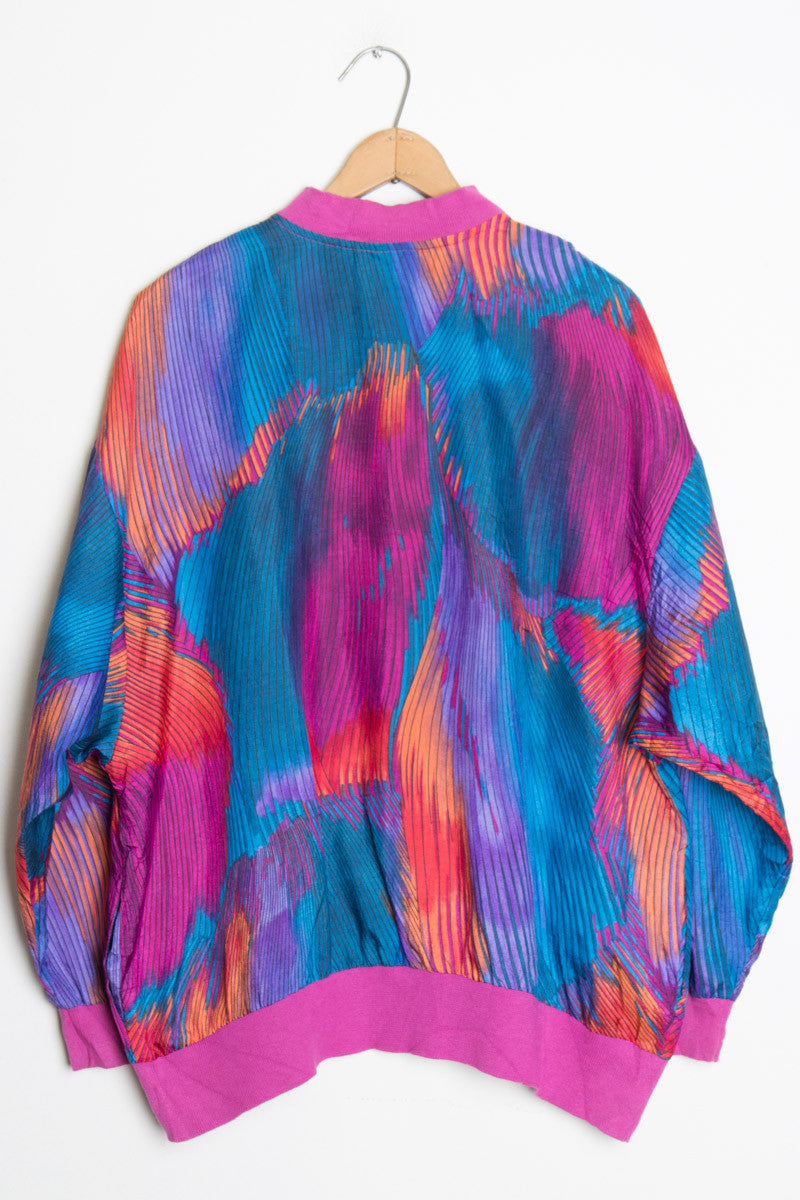Button Front Bomber Jacket