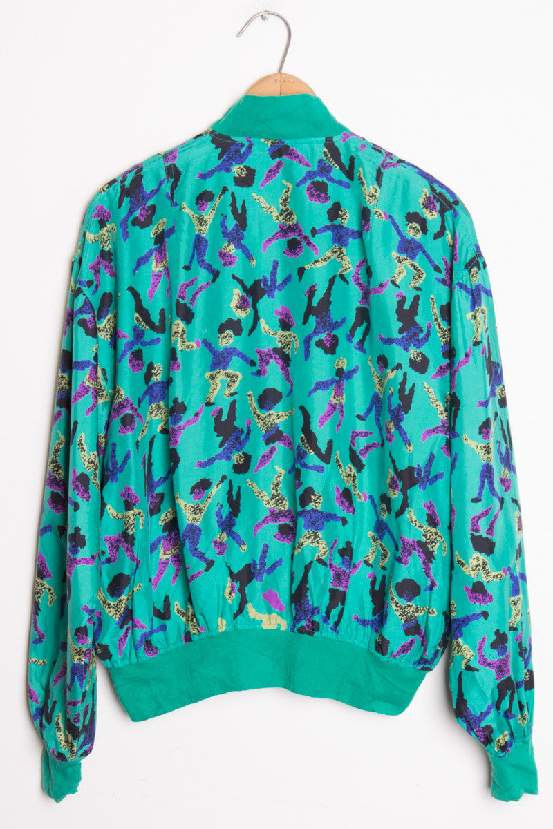 Dancing Characters Bomber Jacket