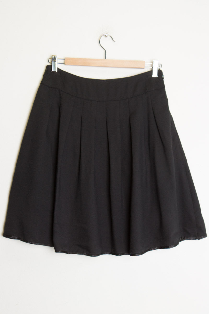 Black Pleated Skirt
