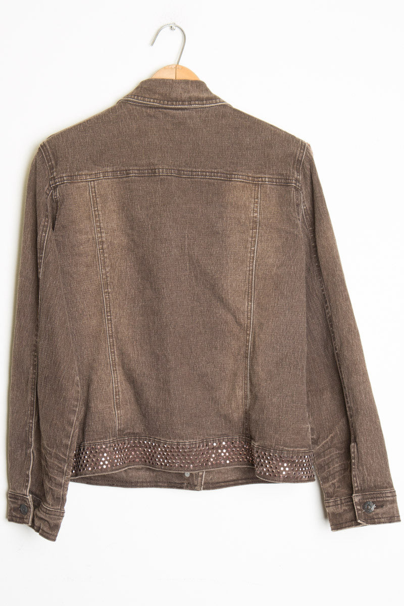 Brown Bedazzled Jacket