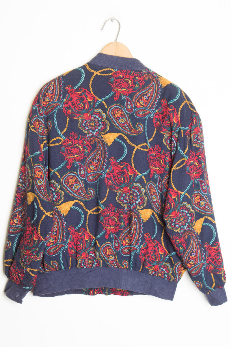 Paisley and Tassle Bomber Jacket