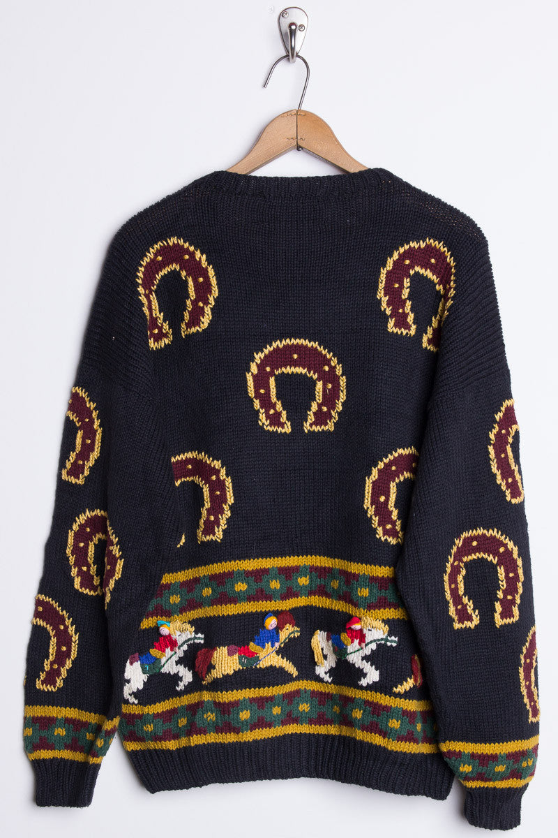 Vintage Equestrian Sweater
