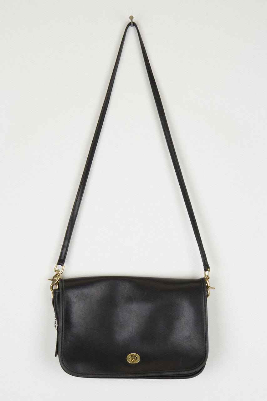Black Leather Coach Purse