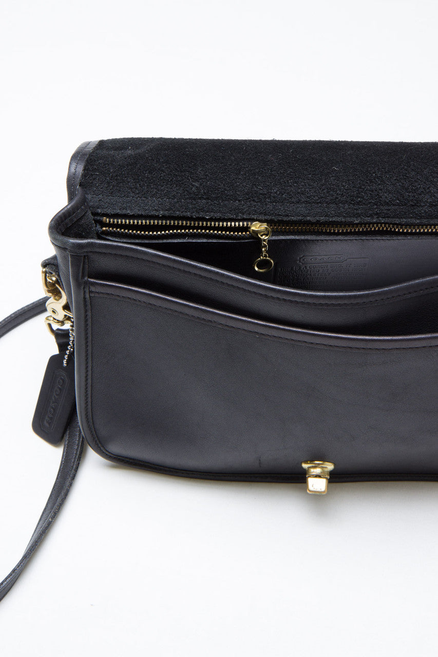 Black Leather Coach Purse