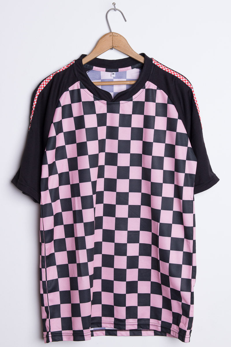Pink Checkered Jersey